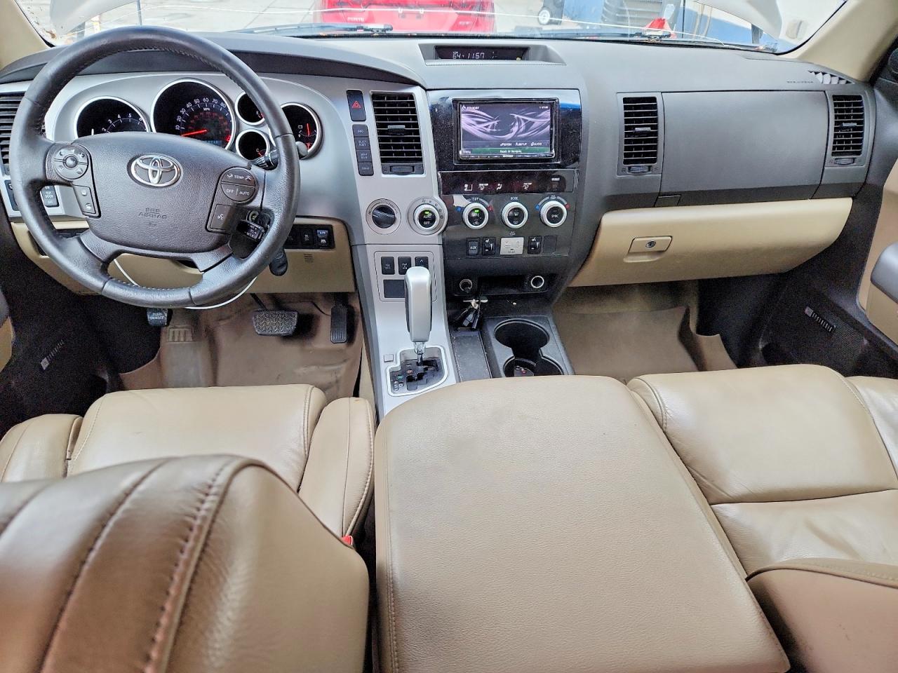 2008 Toyota Sequoia Limited Brown vin: 5TDBY68A48S010377
