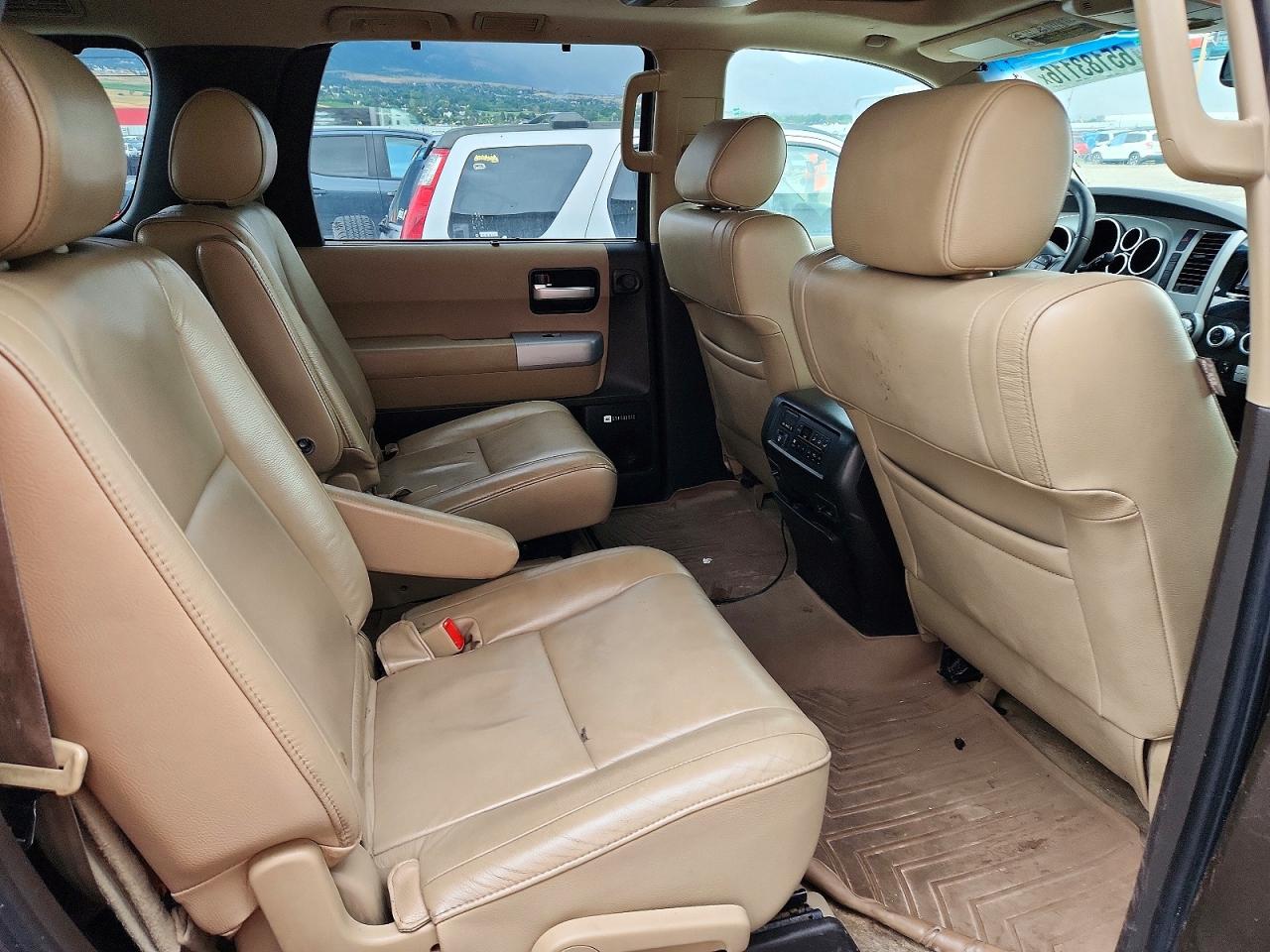 2008 Toyota Sequoia Limited Brown vin: 5TDBY68A48S010377