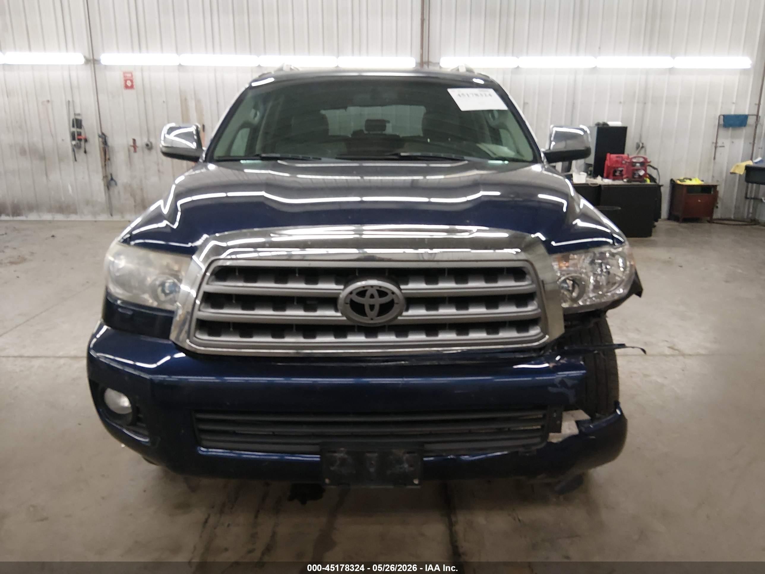 2008 Toyota Sequoia Limited 5.7l V8 Dark Blue vin: 5TDBY68A68S014219