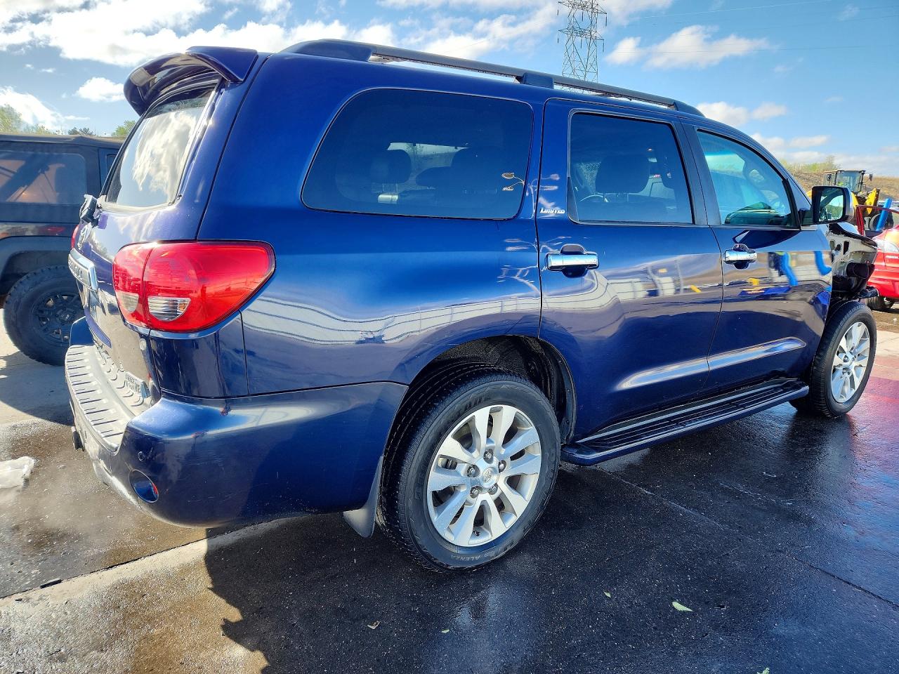 2008 Toyota Sequoia Limited Blue vin: 5TDBY68A88S004887