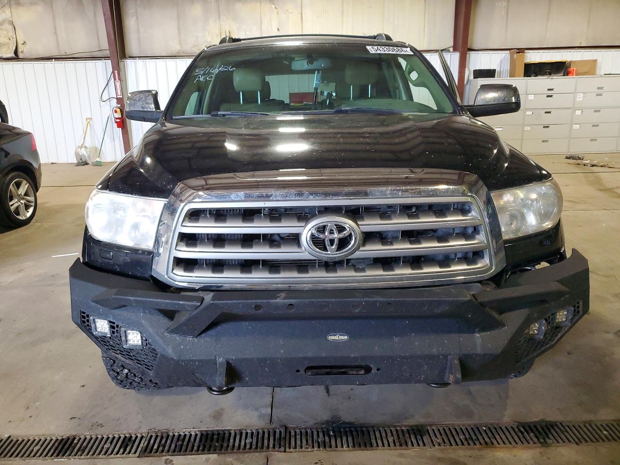 2008 Toyota Sequoia Limited Black vin: 5TDBY68A88S019227