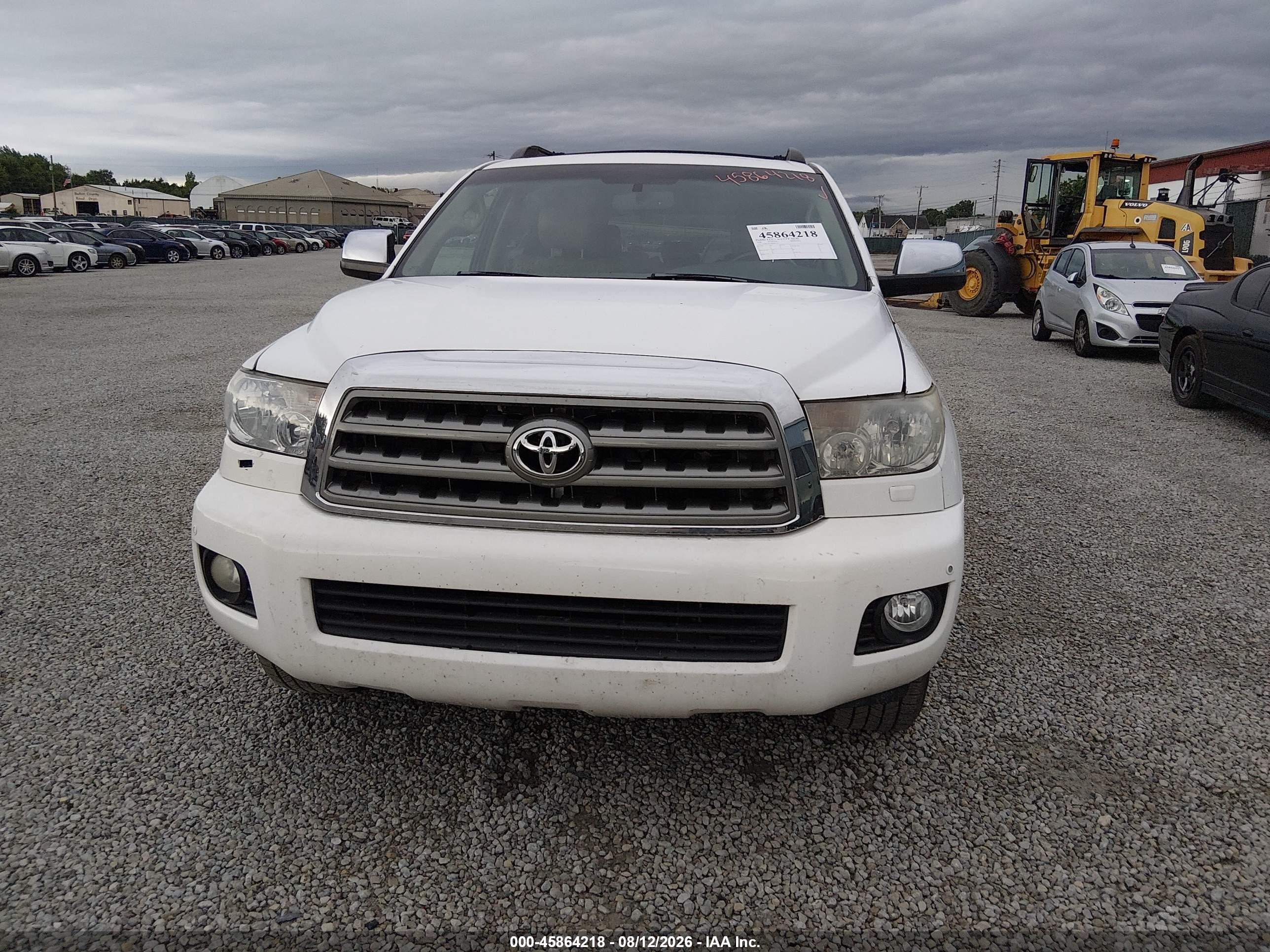 2008 Toyota Sequoia Limited 5.7l V8 Белый vin: 5TDBY68A98S006535