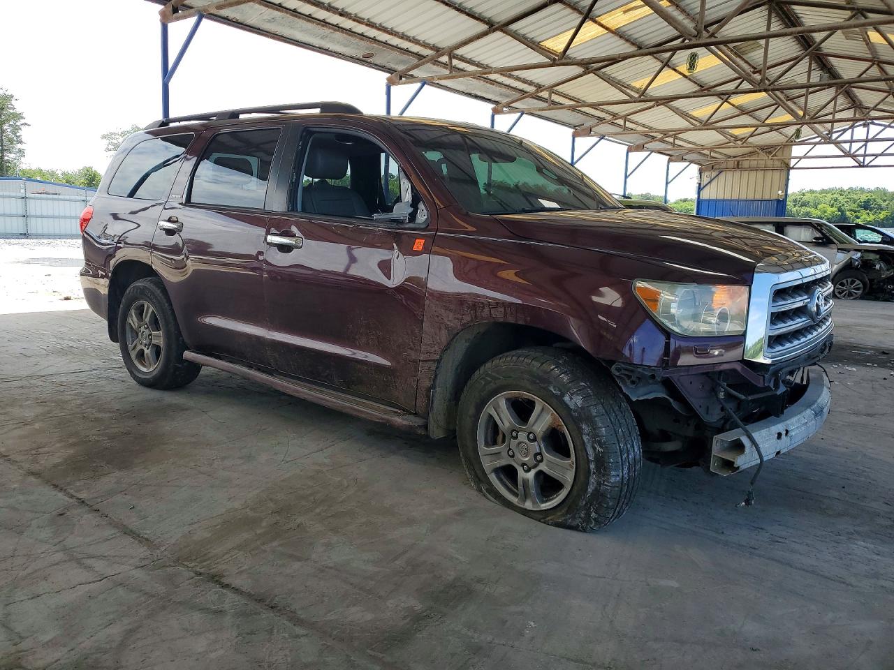 2008 Toyota Sequoia Limited Burgundy vin: 5TDBY68A98S007250