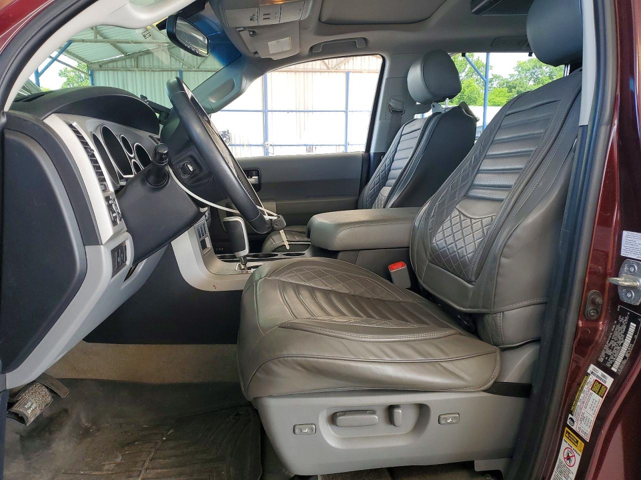 2008 Toyota Sequoia Limited Burgundy vin: 5TDBY68A98S007250