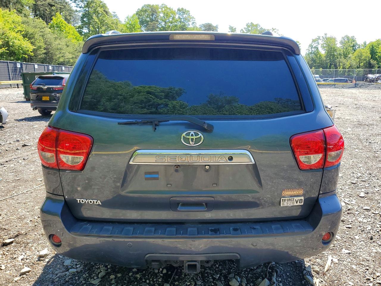 2008 Toyota Sequoia Limited Gray vin: 5TDBY68A98S018751