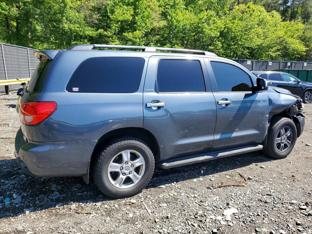 2008 Toyota Sequoia Limited Gray vin: 5TDBY68A98S018751