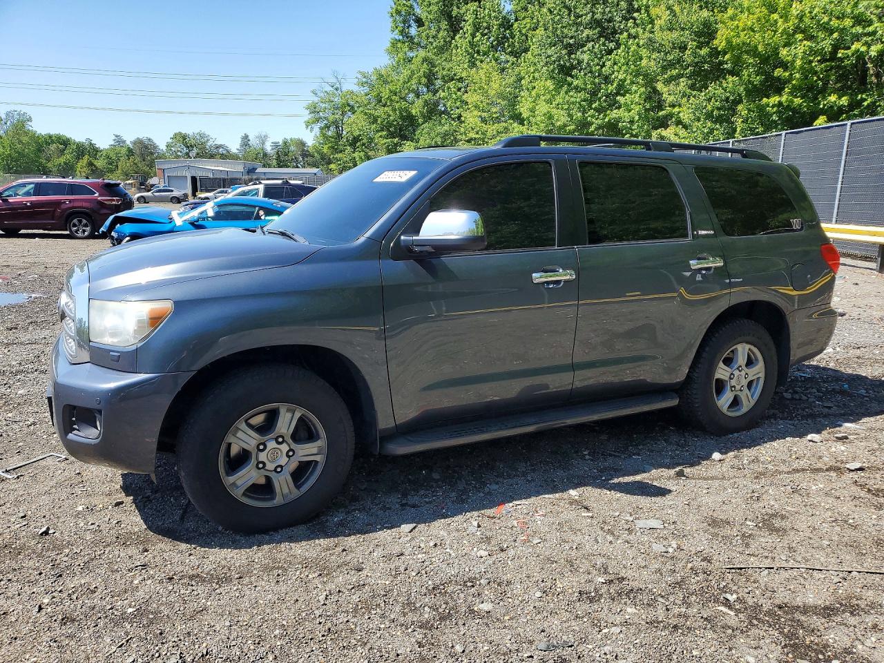 2008 Toyota Sequoia Limited Gray vin: 5TDBY68A98S018751