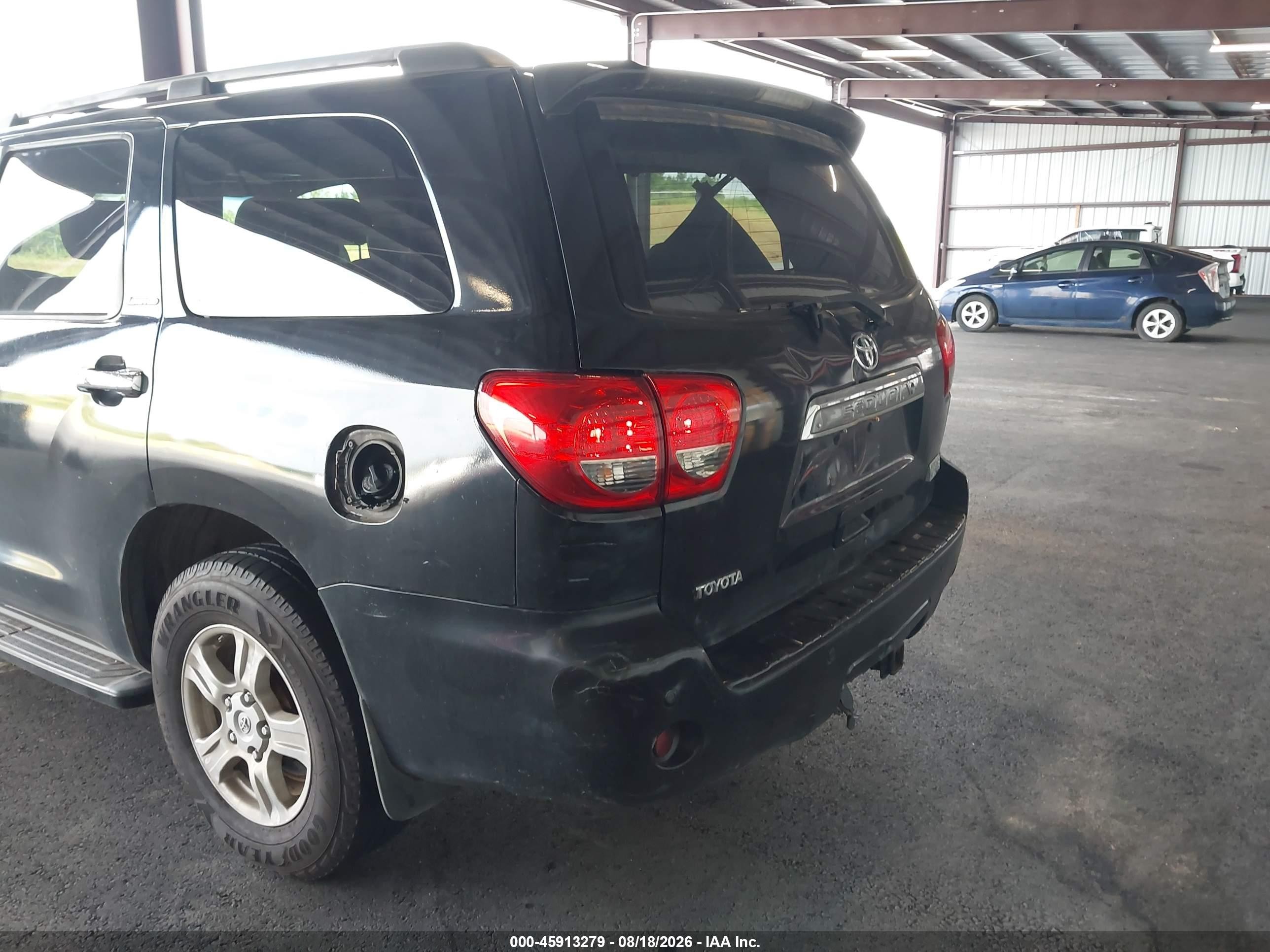 2008 Toyota Sequoia Limited 5.7l V8 Black vin: 5TDBY68AX8S003224
