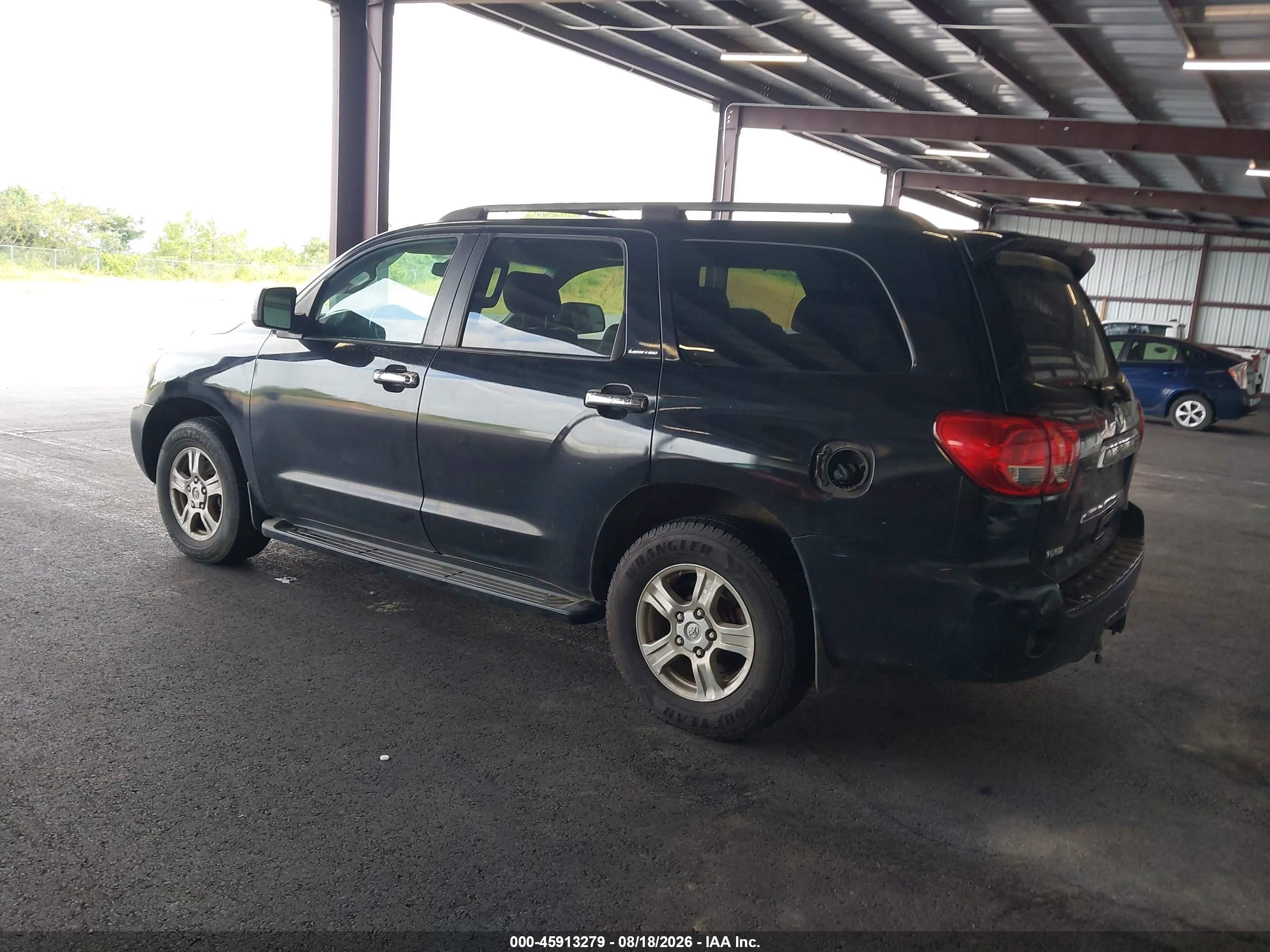 2008 Toyota Sequoia Limited 5.7l V8 Black vin: 5TDBY68AX8S003224