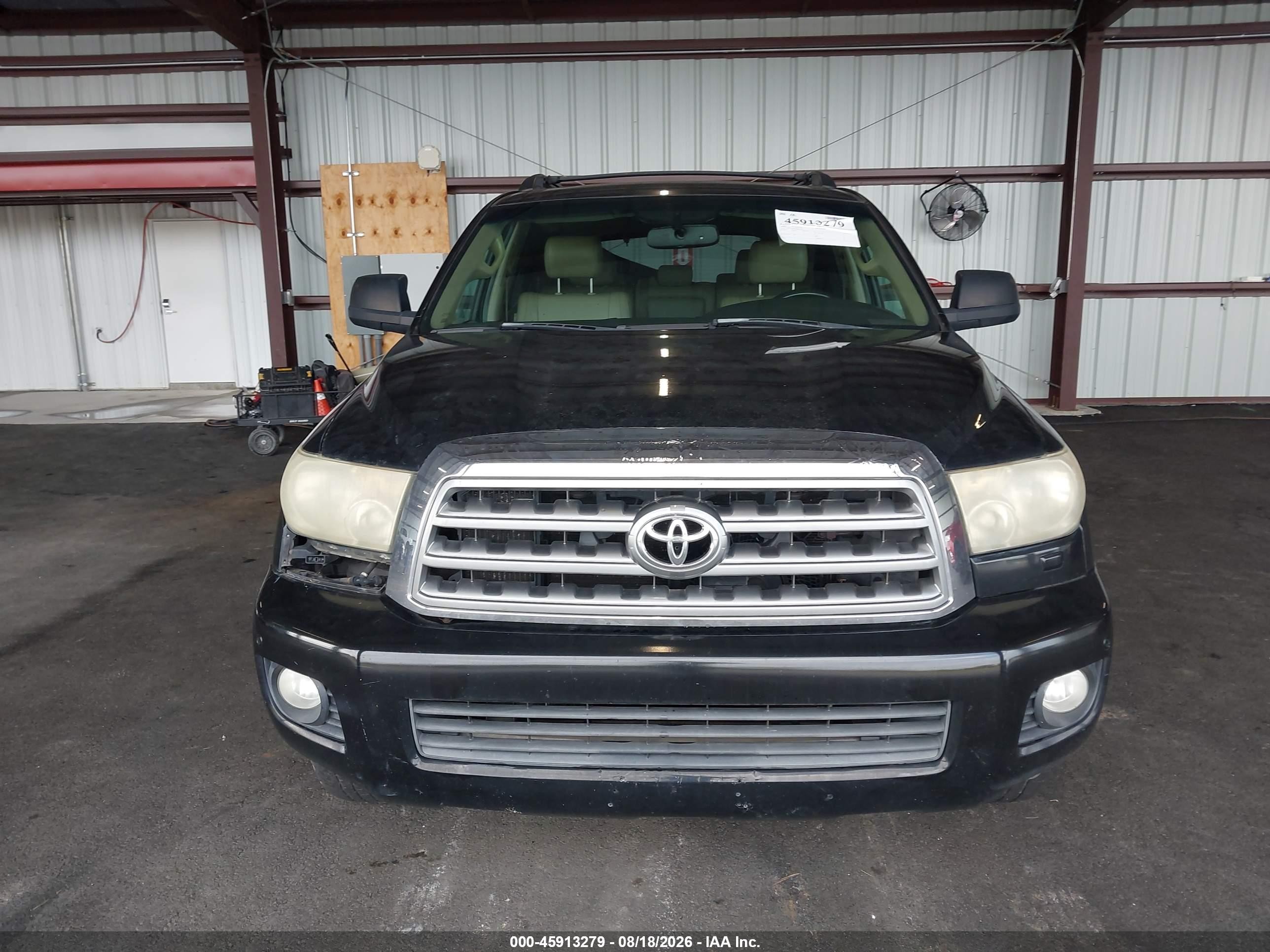 2008 Toyota Sequoia Limited 5.7l V8 Black vin: 5TDBY68AX8S003224
