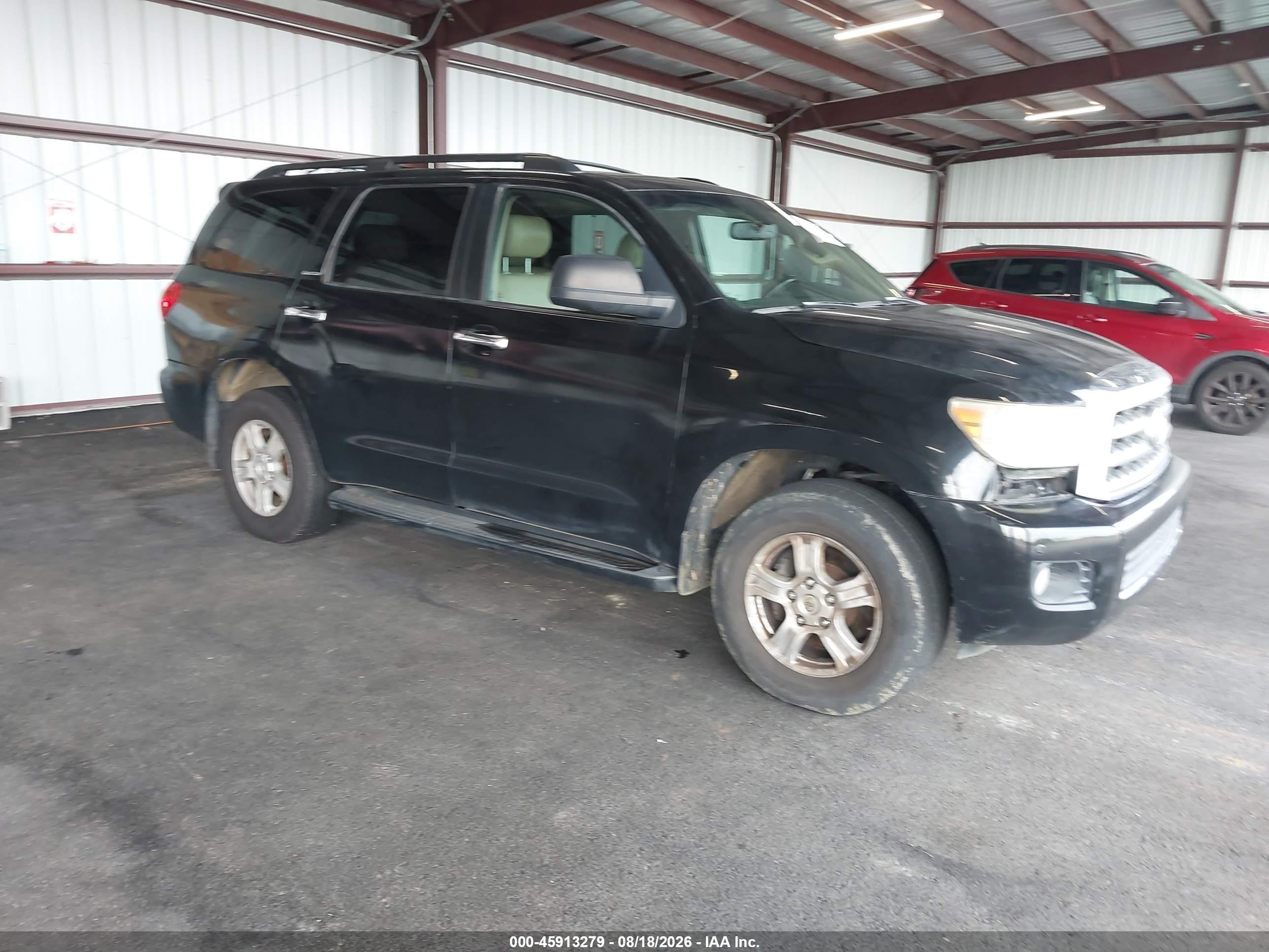 2008 Toyota Sequoia Limited 5.7l V8 Black vin: 5TDBY68AX8S003224