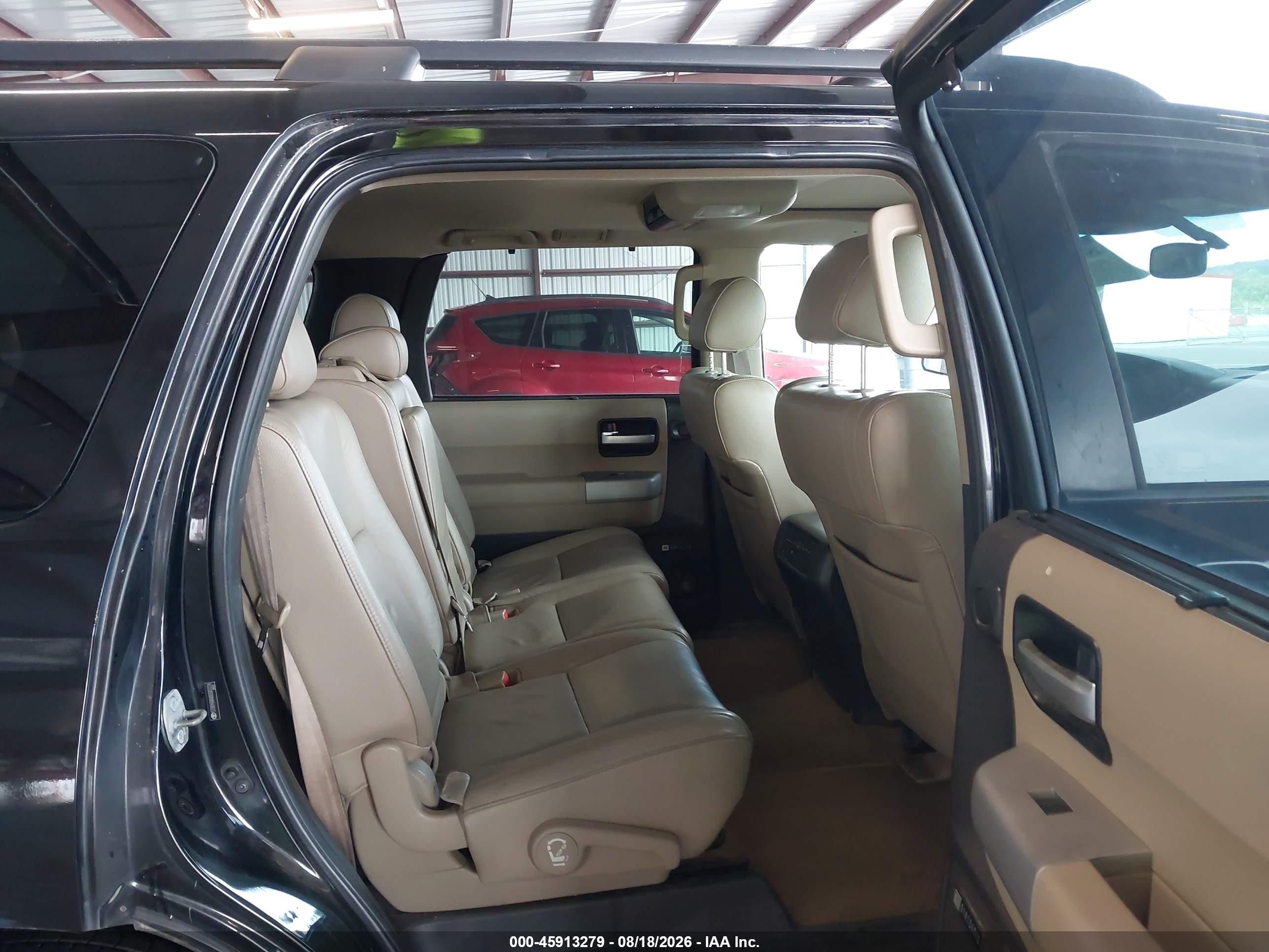 2008 Toyota Sequoia Limited 5.7l V8 Black vin: 5TDBY68AX8S003224