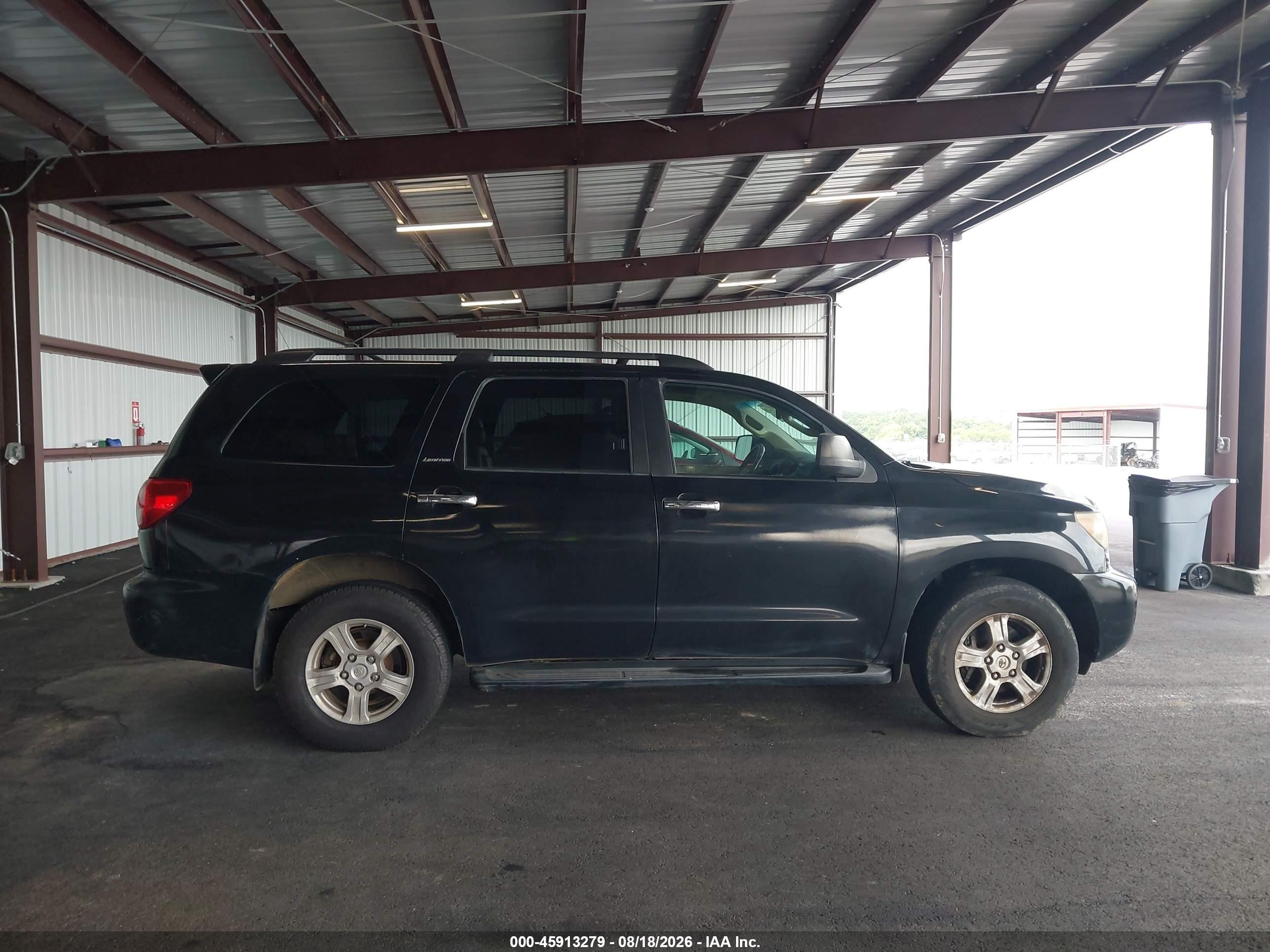 2008 Toyota Sequoia Limited 5.7l V8 Black vin: 5TDBY68AX8S003224