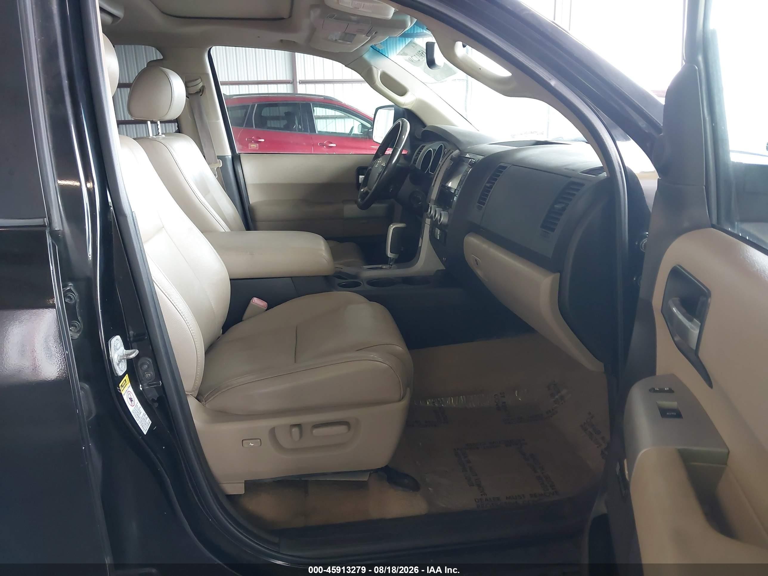 2008 Toyota Sequoia Limited 5.7l V8 Black vin: 5TDBY68AX8S003224