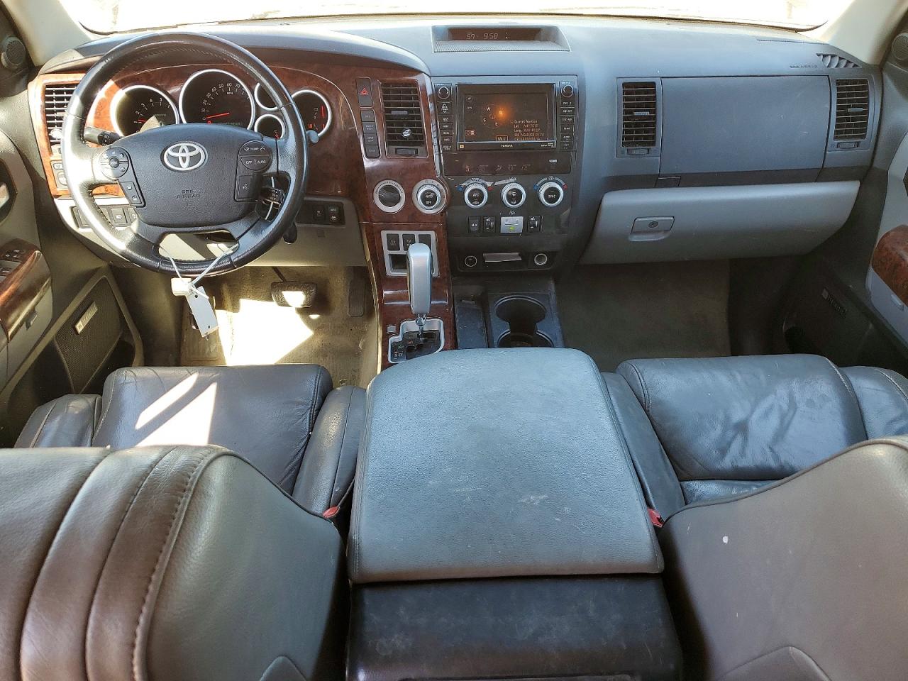 2008 Toyota Sequoia Limited Black vin: 5TDBY68AX8S012280