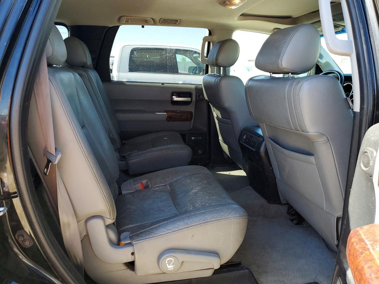 2008 Toyota Sequoia Limited Black vin: 5TDBY68AX8S012280