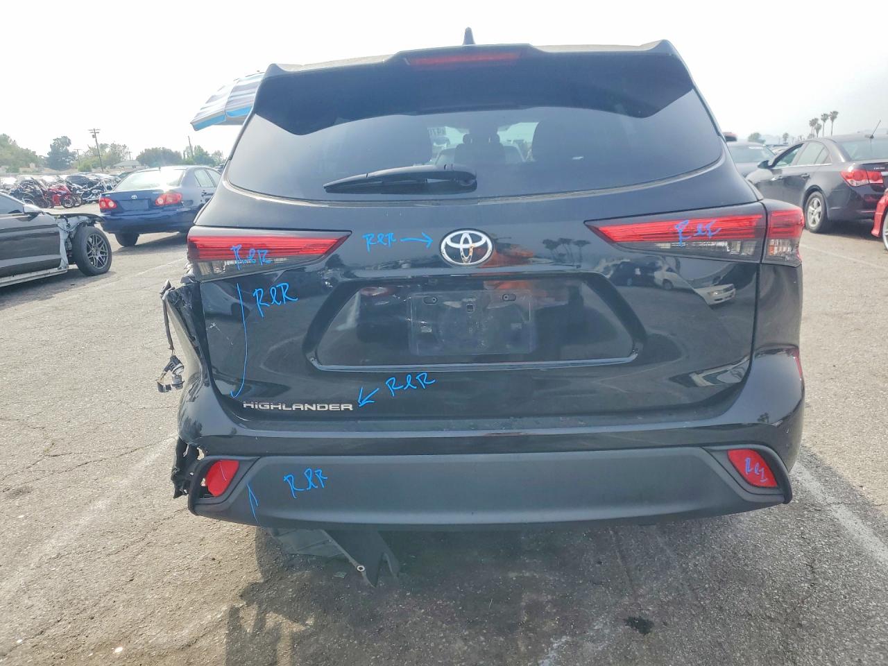 2021 Toyota Highlander L Black vin: 5TDCZRAH5MS517499