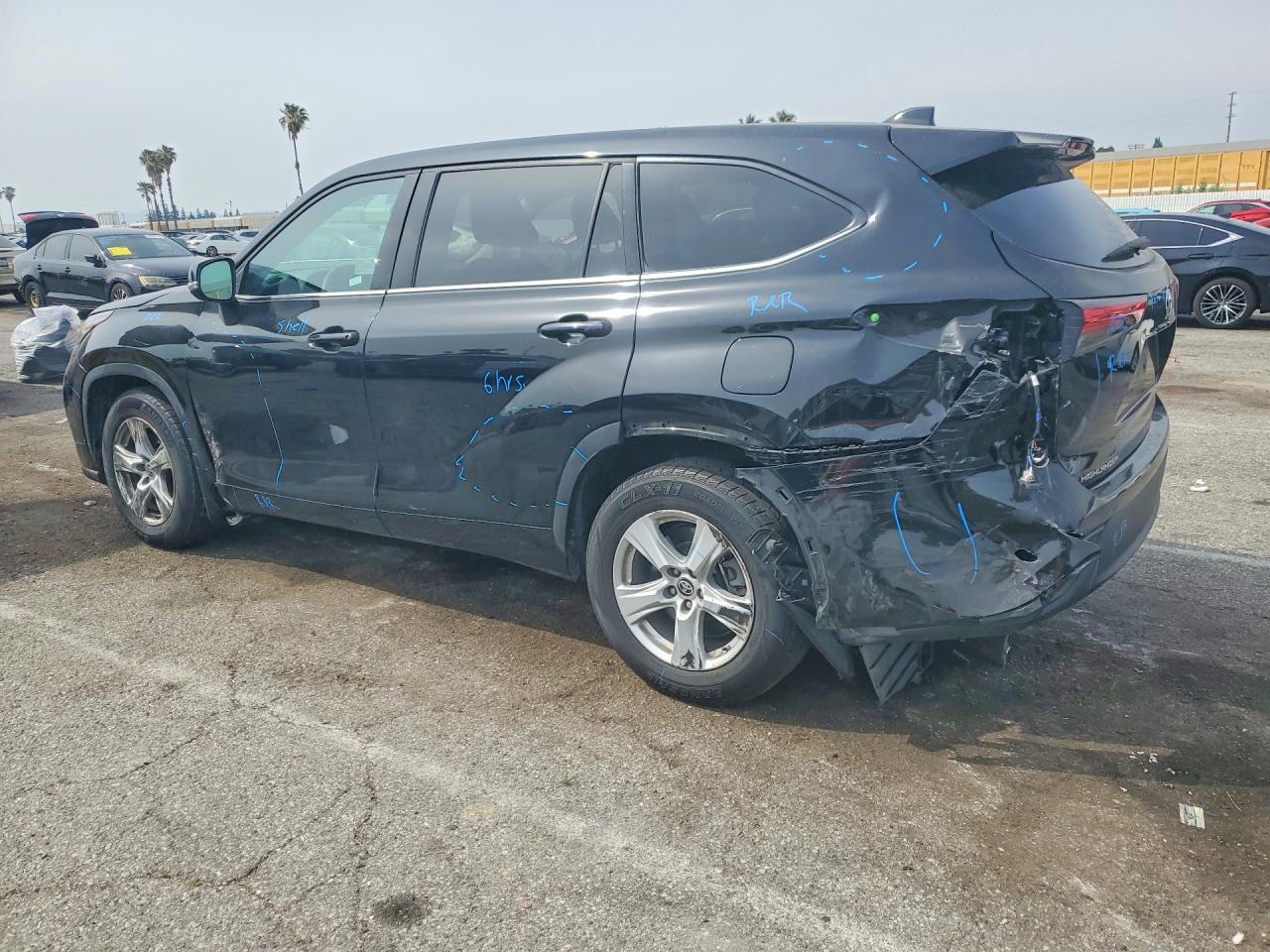 2021 Toyota Highlander L Black vin: 5TDCZRAH5MS517499