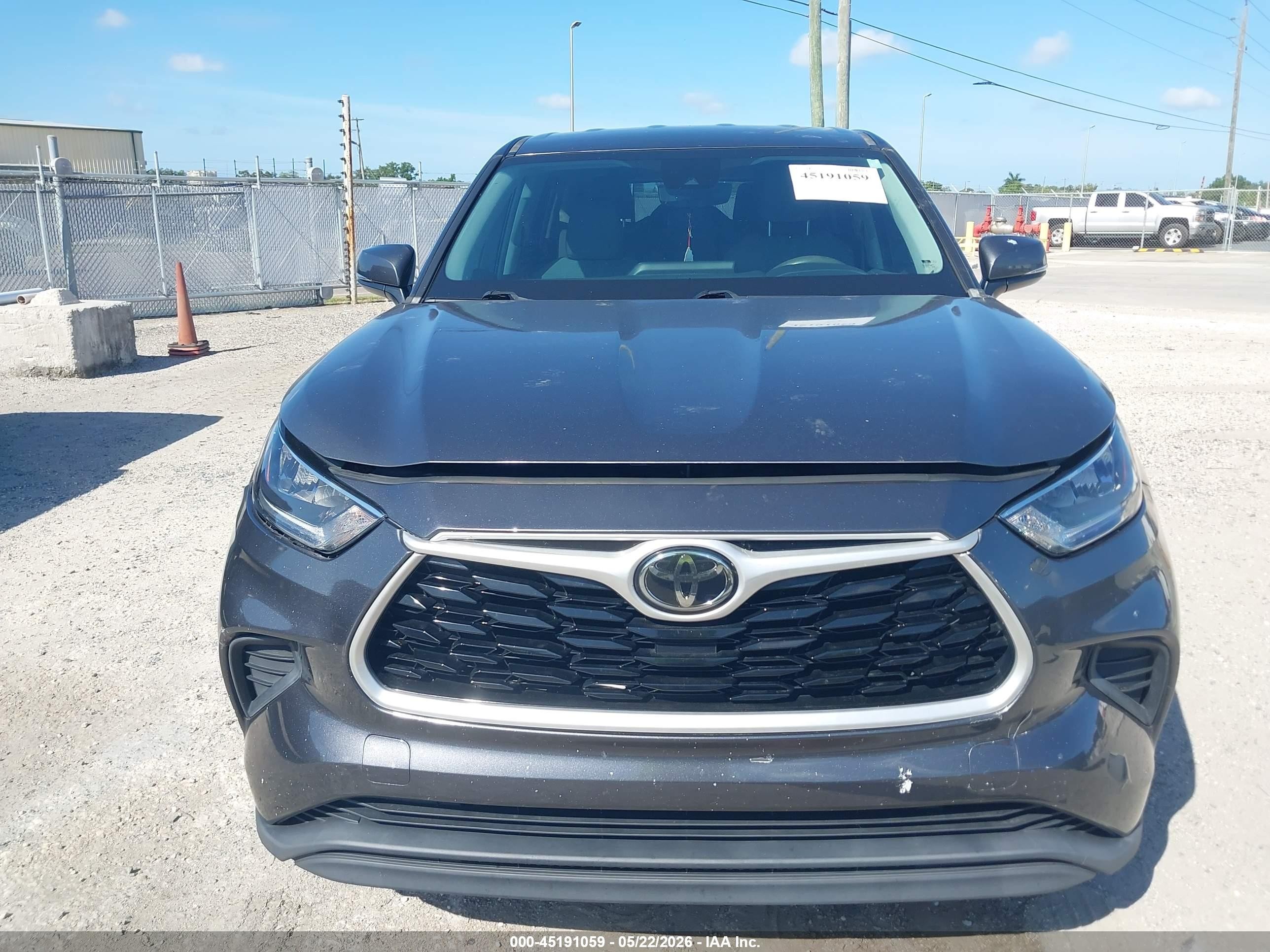 2020 Toyota Highlander L Gray vin: 5TDCZRBH2LS042861