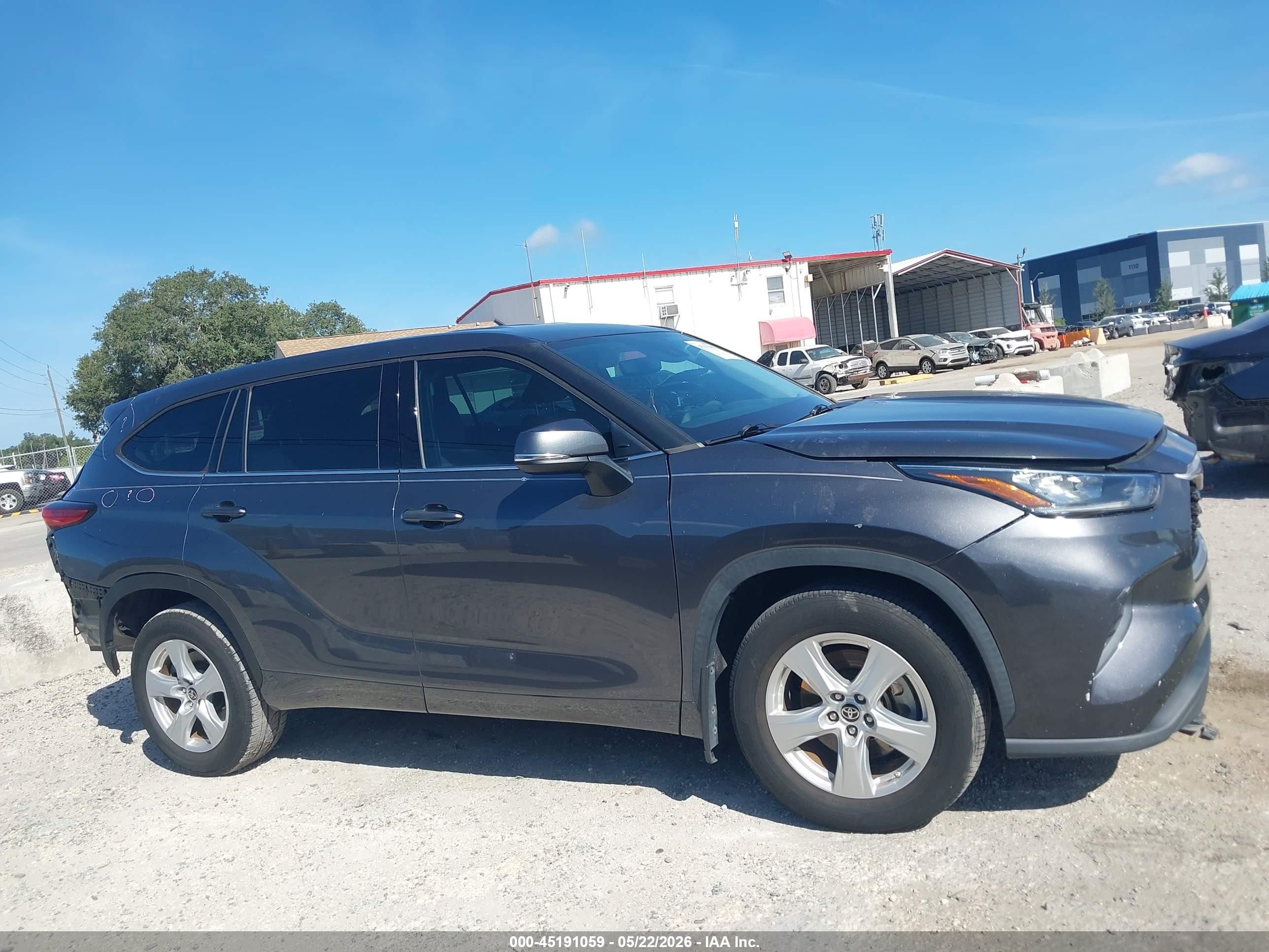 2020 Toyota Highlander L Gray vin: 5TDCZRBH2LS042861