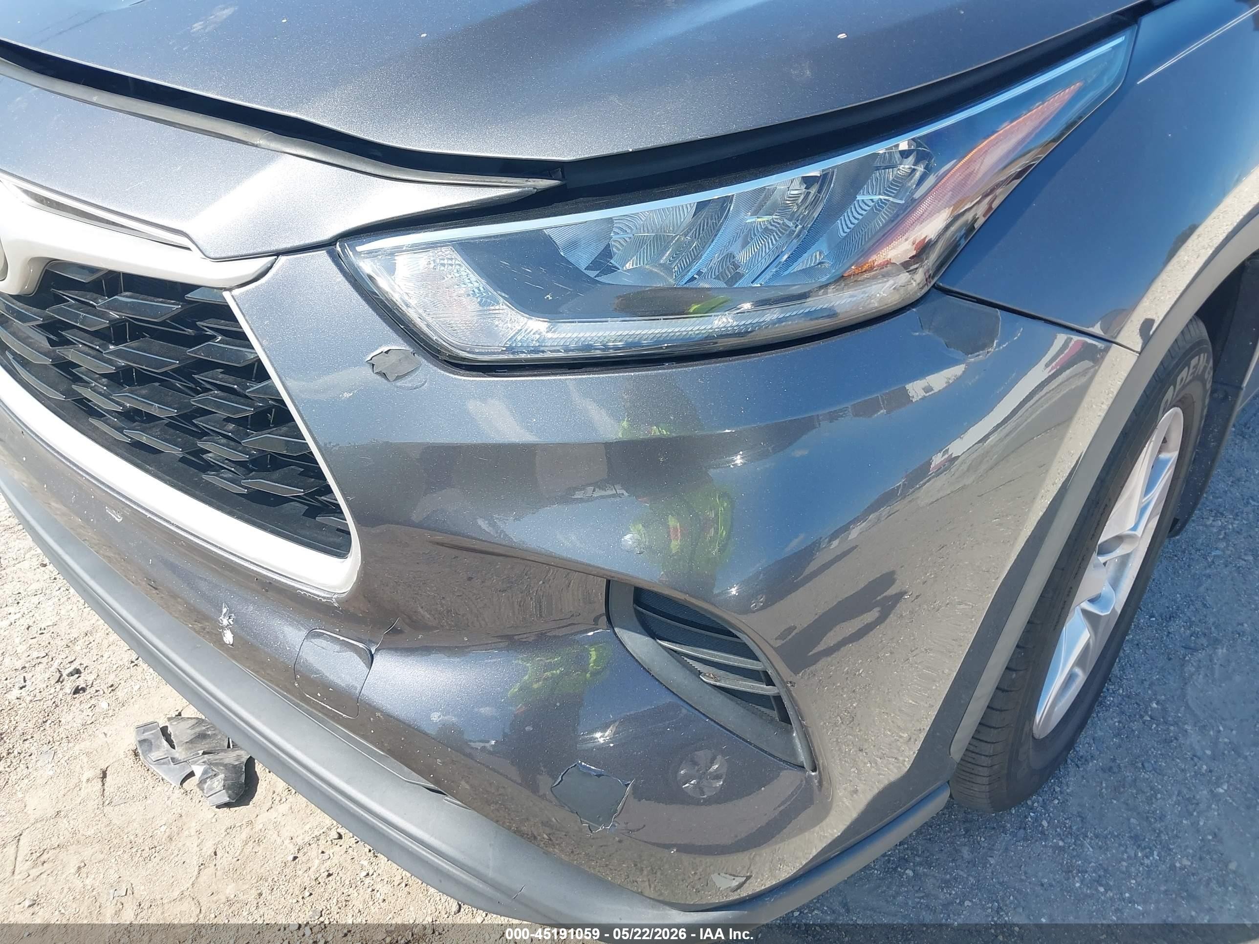 2020 Toyota Highlander L Gray vin: 5TDCZRBH2LS042861