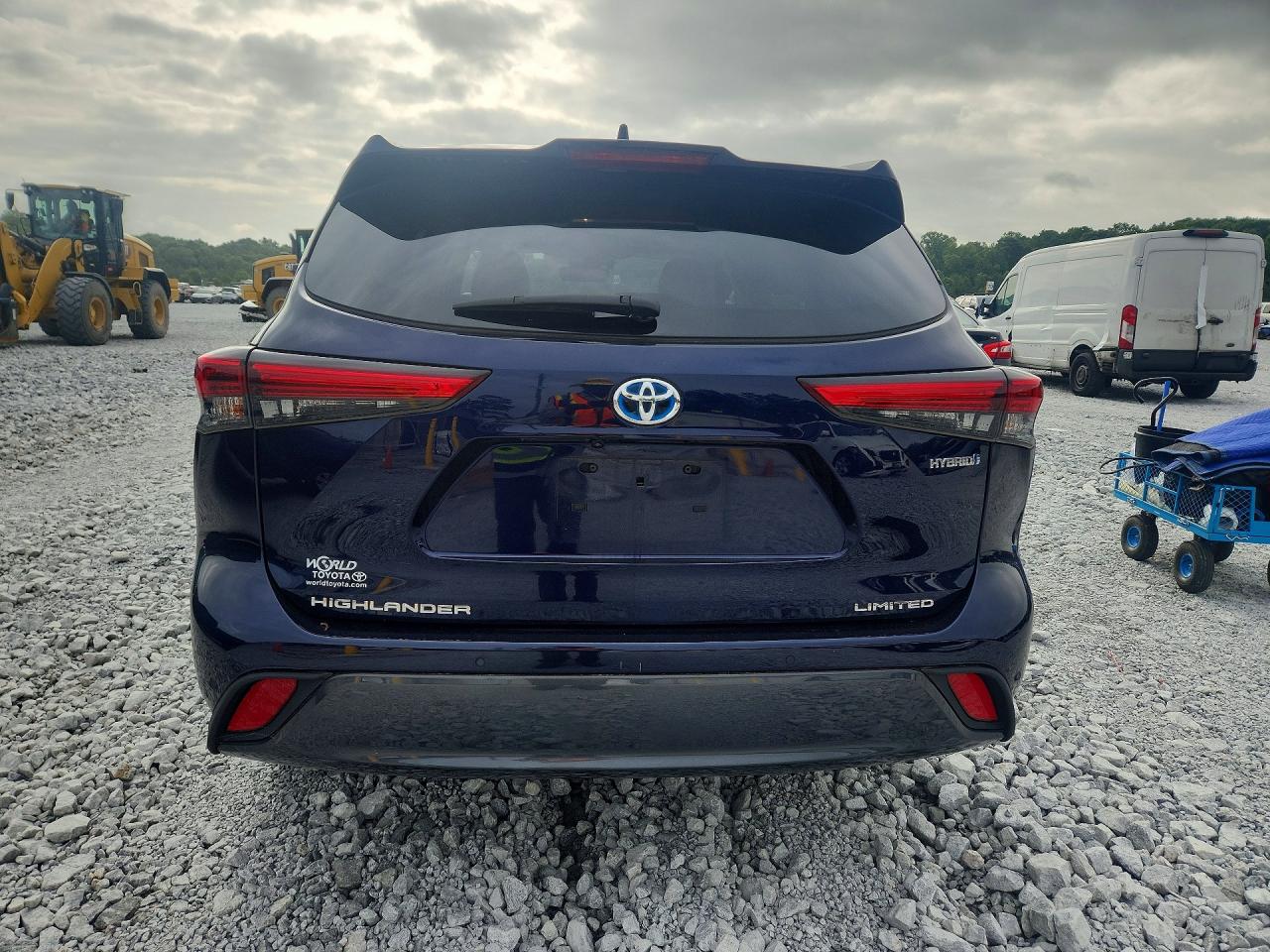 2021 Toyota Highlander Hybrid Limited Blue vin: 5TDDBRCH0MS528075