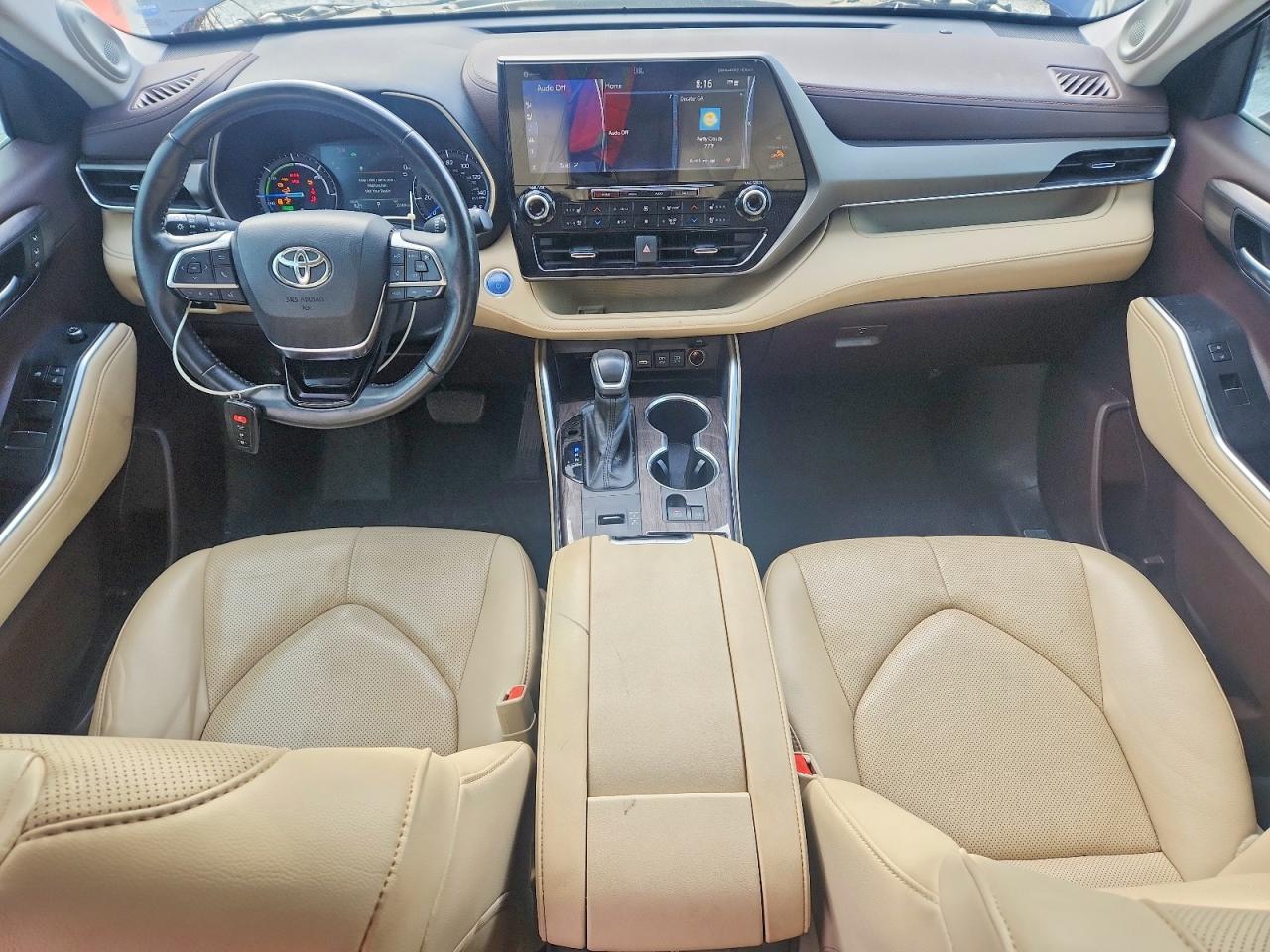 2021 Toyota Highlander Hybrid Limited Blue vin: 5TDDBRCH0MS528075
