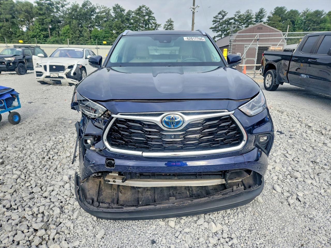 2021 Toyota Highlander Hybrid Limited Blue vin: 5TDDBRCH0MS528075