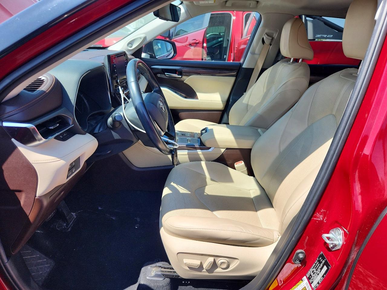 2021 Toyota Highlander Hybrid Limited Red vin: 5TDDBRCH8MS523478