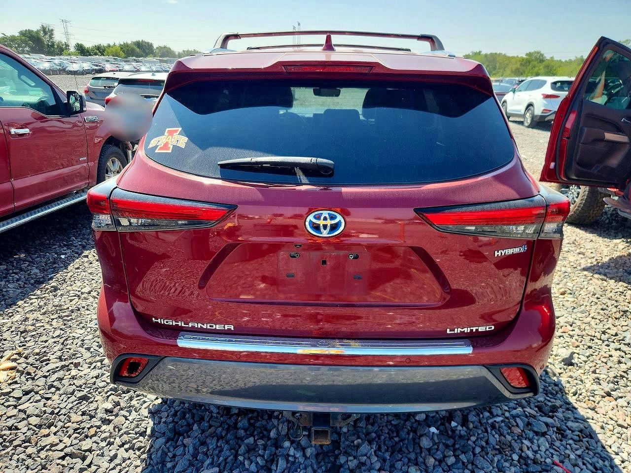 2021 Toyota Highlander Hybrid Limited Red vin: 5TDDBRCH8MS523478