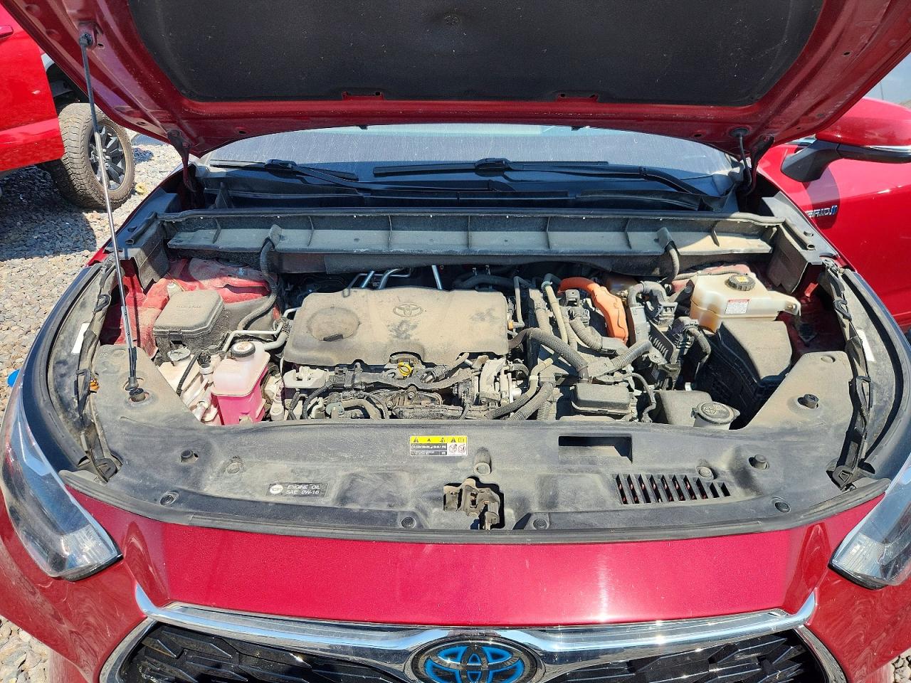 2021 Toyota Highlander Hybrid Limited Red vin: 5TDDBRCH8MS523478