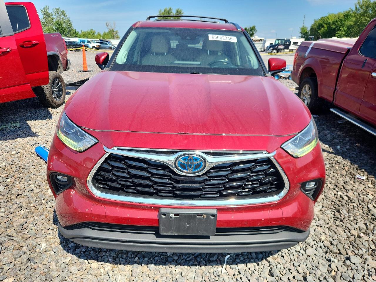 2021 Toyota Highlander Hybrid Limited Red vin: 5TDDBRCH8MS523478