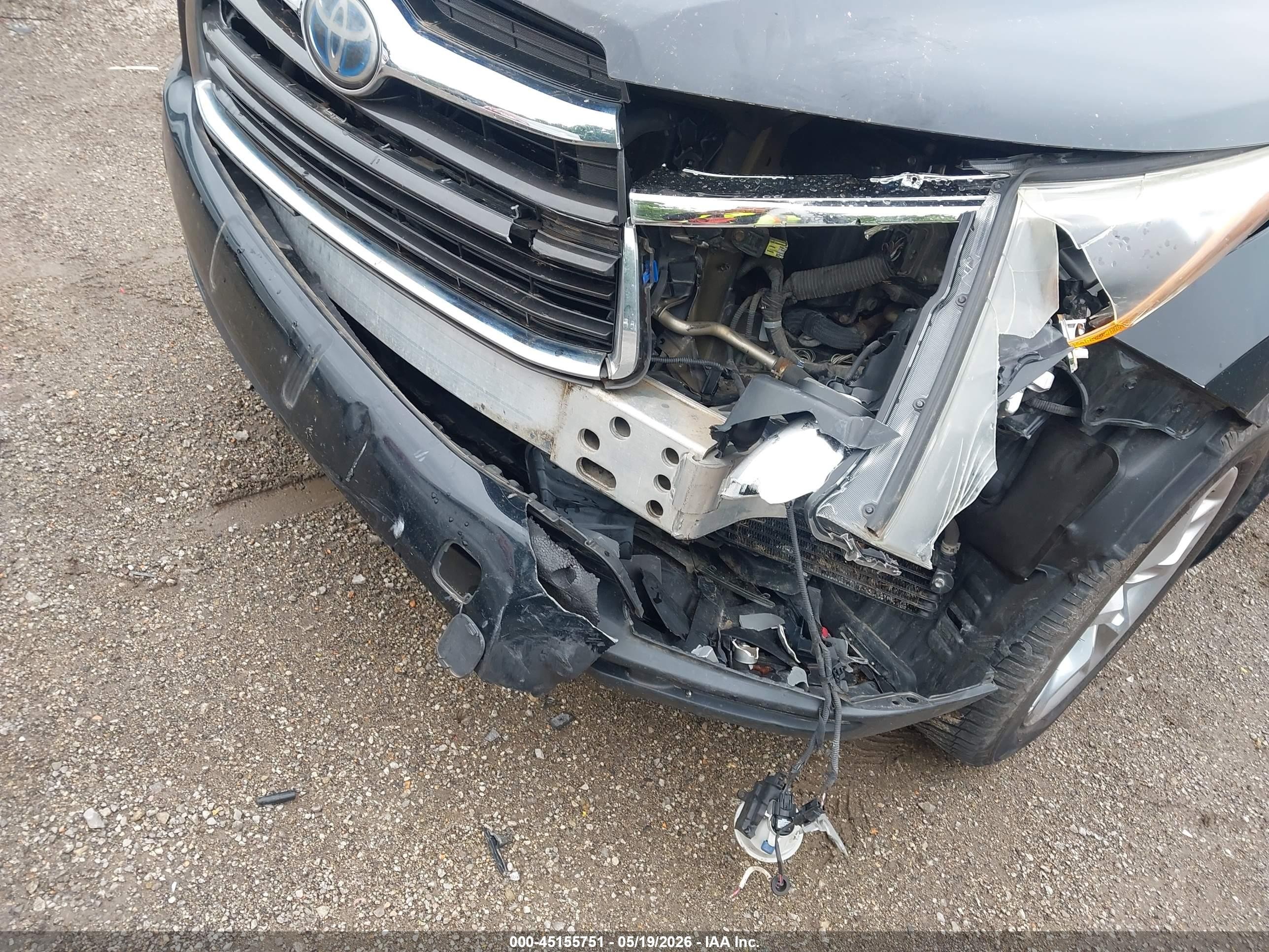 2014 Toyota Highlander Hybrid Limited Platinum V6 Black vin: 5TDDCRFH0ES006489