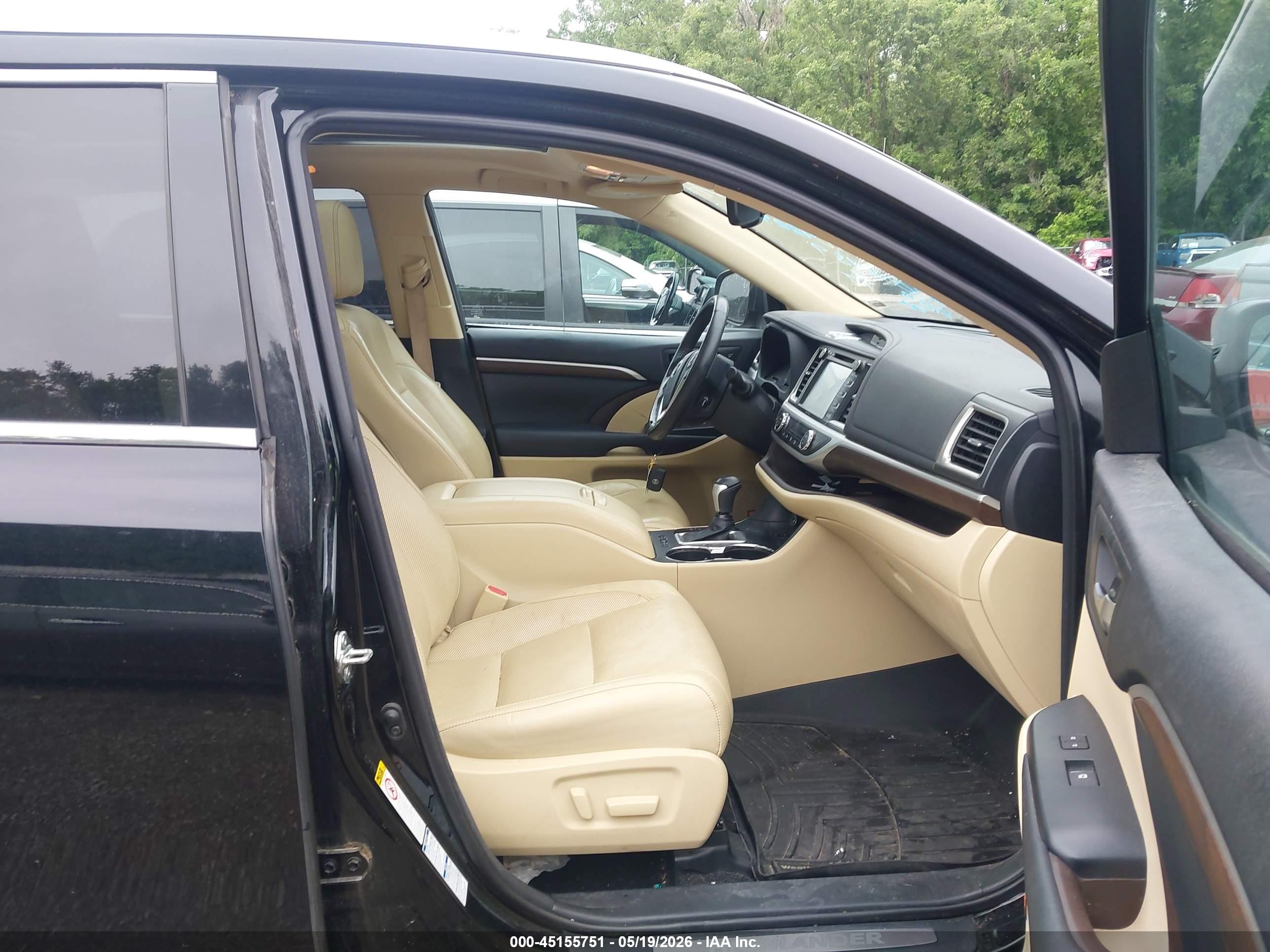 2014 Toyota Highlander Hybrid Limited Platinum V6 Black vin: 5TDDCRFH0ES006489