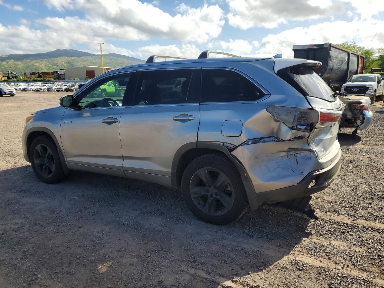 2014 Toyota Highlander Hybrid Limited Silver vin: 5TDDCRFH1ES005397