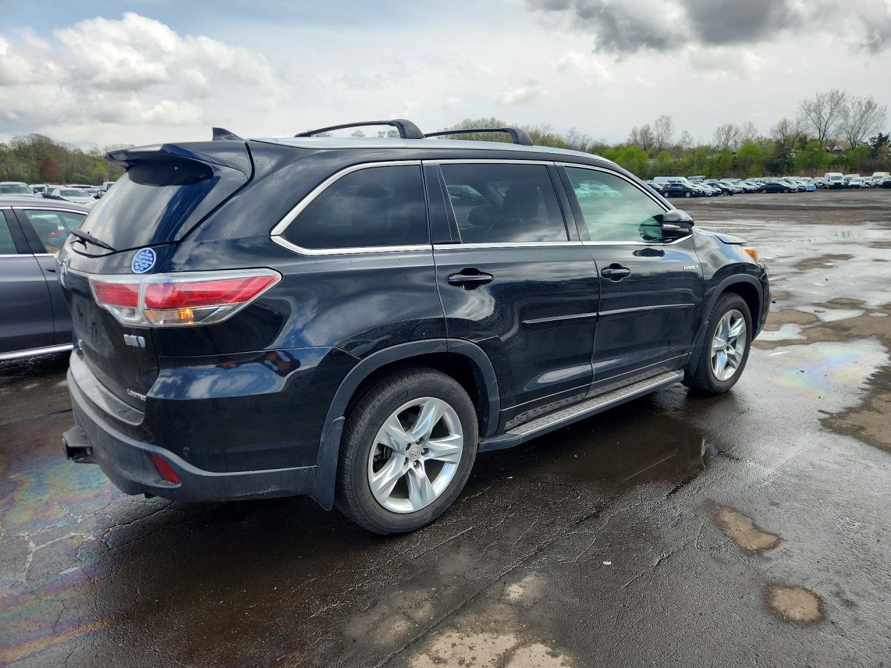 2015 Toyota Highlander Hybrid Limited Platinum Black vin: 5TDDCRFH1FS007104