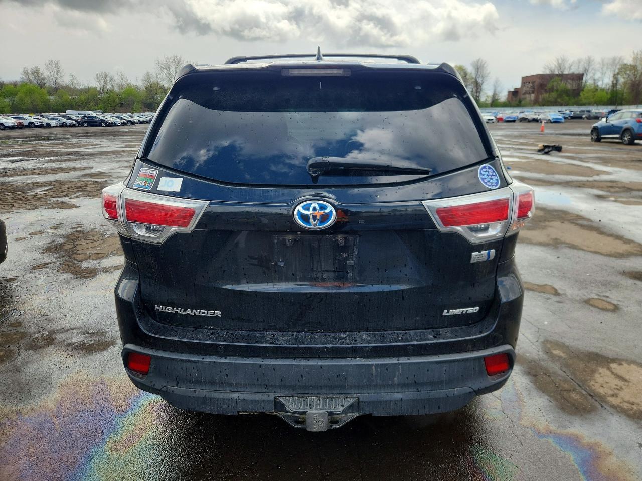 2015 Toyota Highlander Hybrid Limited Platinum Black vin: 5TDDCRFH1FS007104