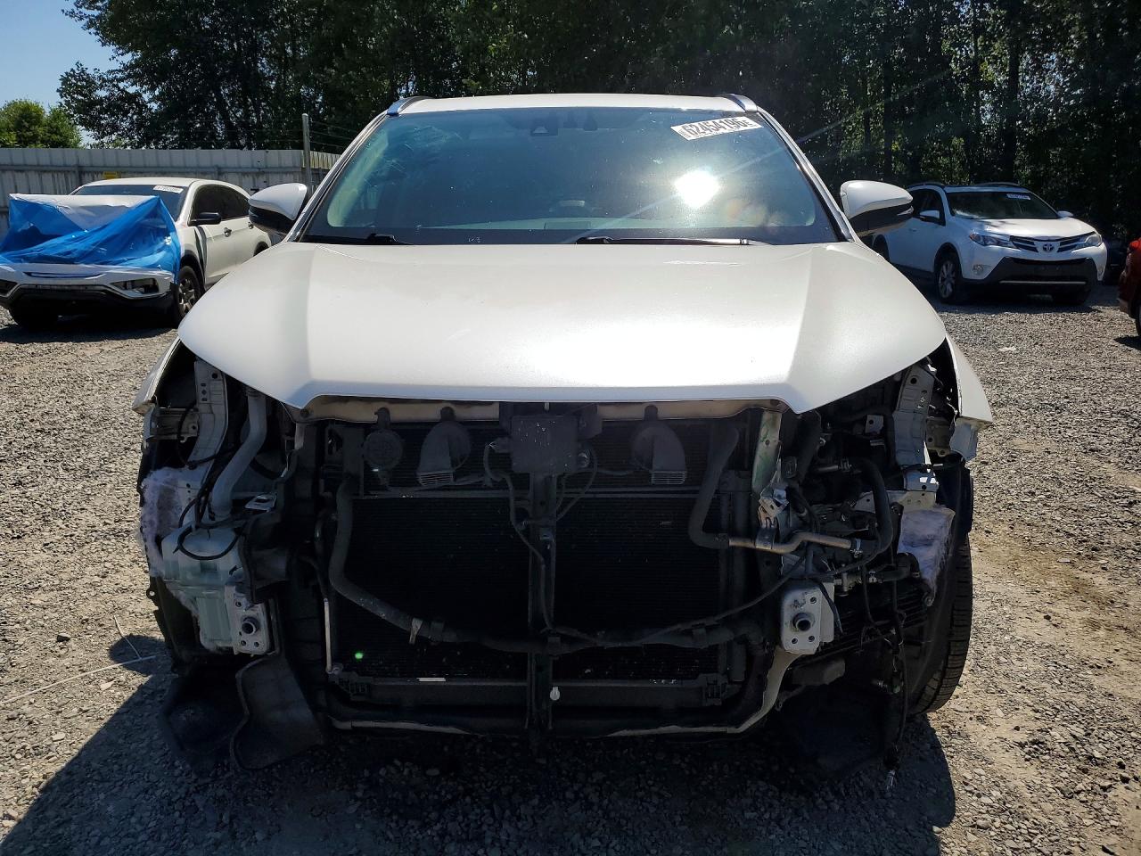 2015 Toyota Highlander Hybrid Limited White vin: 5TDDCRFH3FS011901