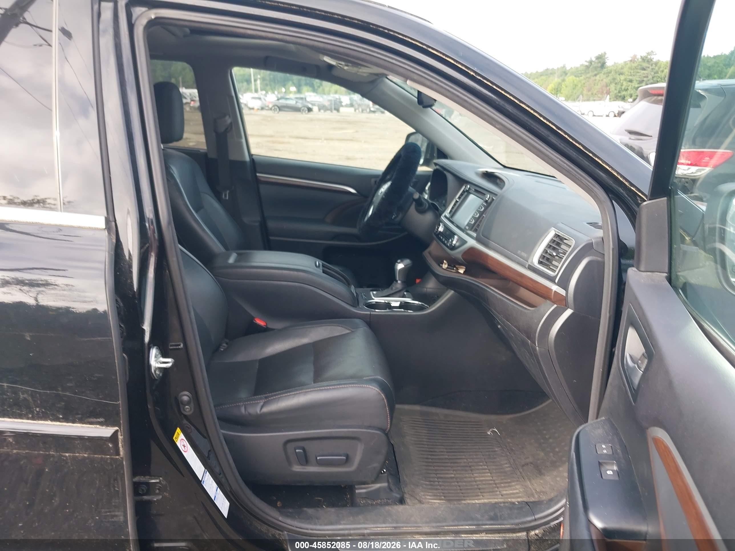 2014 Toyota Highlander Hybrid Limited Black vin: 5TDDCRFH4ES005877