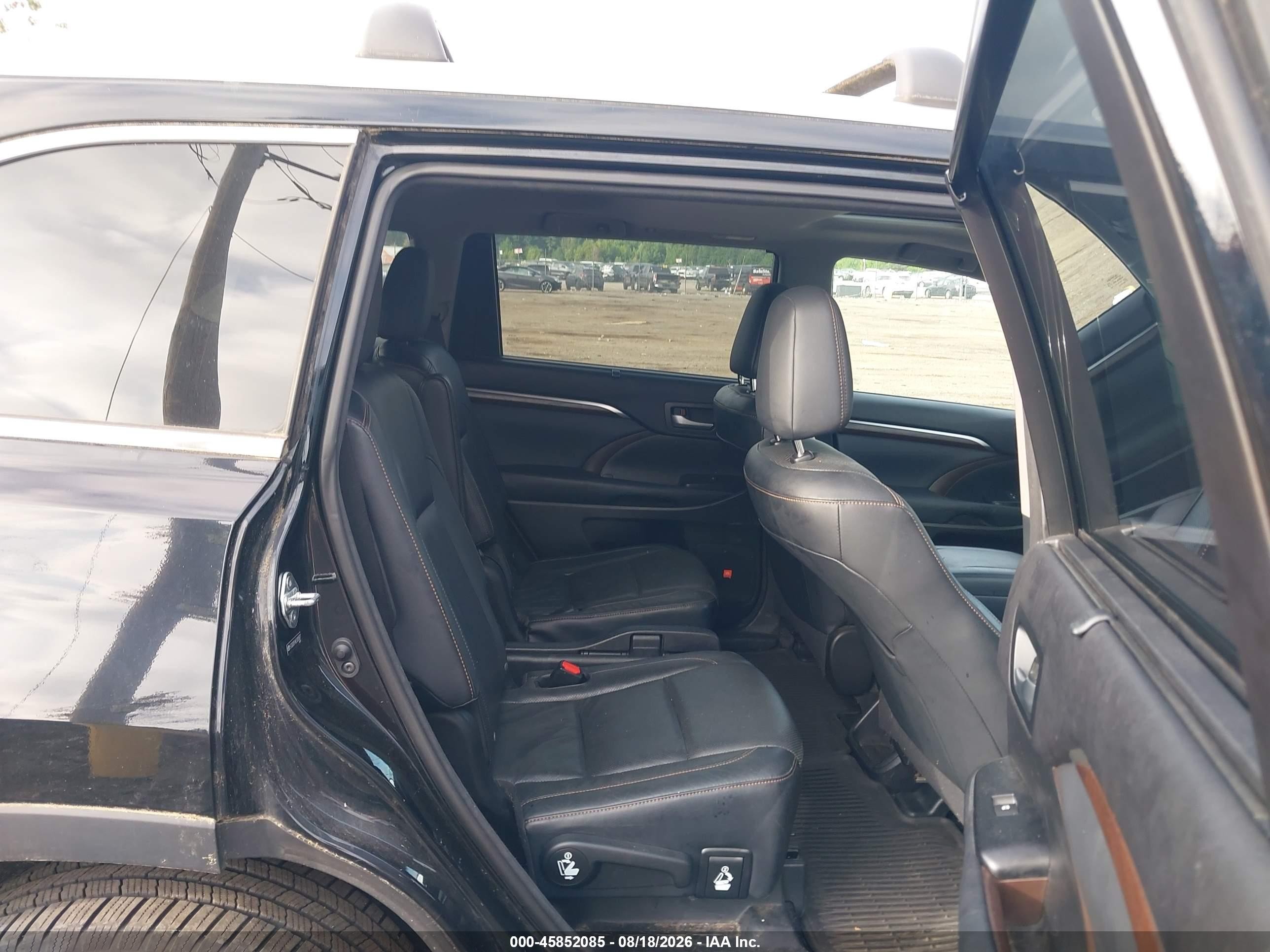 2014 Toyota Highlander Hybrid Limited Black vin: 5TDDCRFH4ES005877