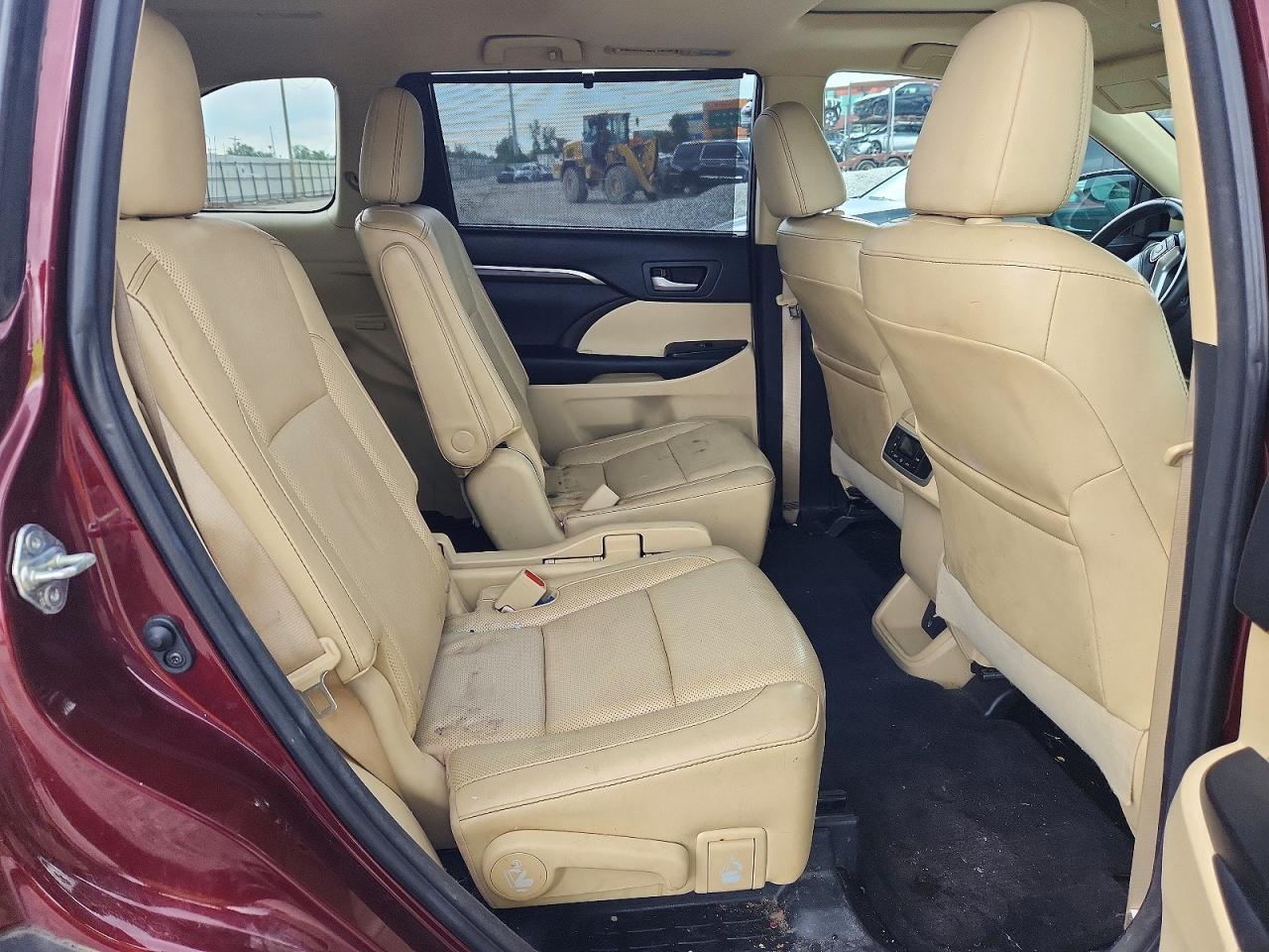 2015 Toyota Highlander Hybrid Limited Темно-бордовый vin: 5TDDCRFH4FS012264