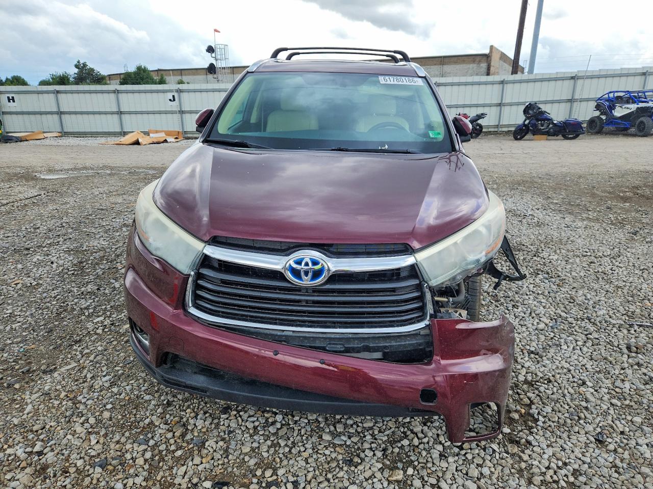 2015 Toyota Highlander Hybrid Limited Темно-бордовый vin: 5TDDCRFH4FS012264