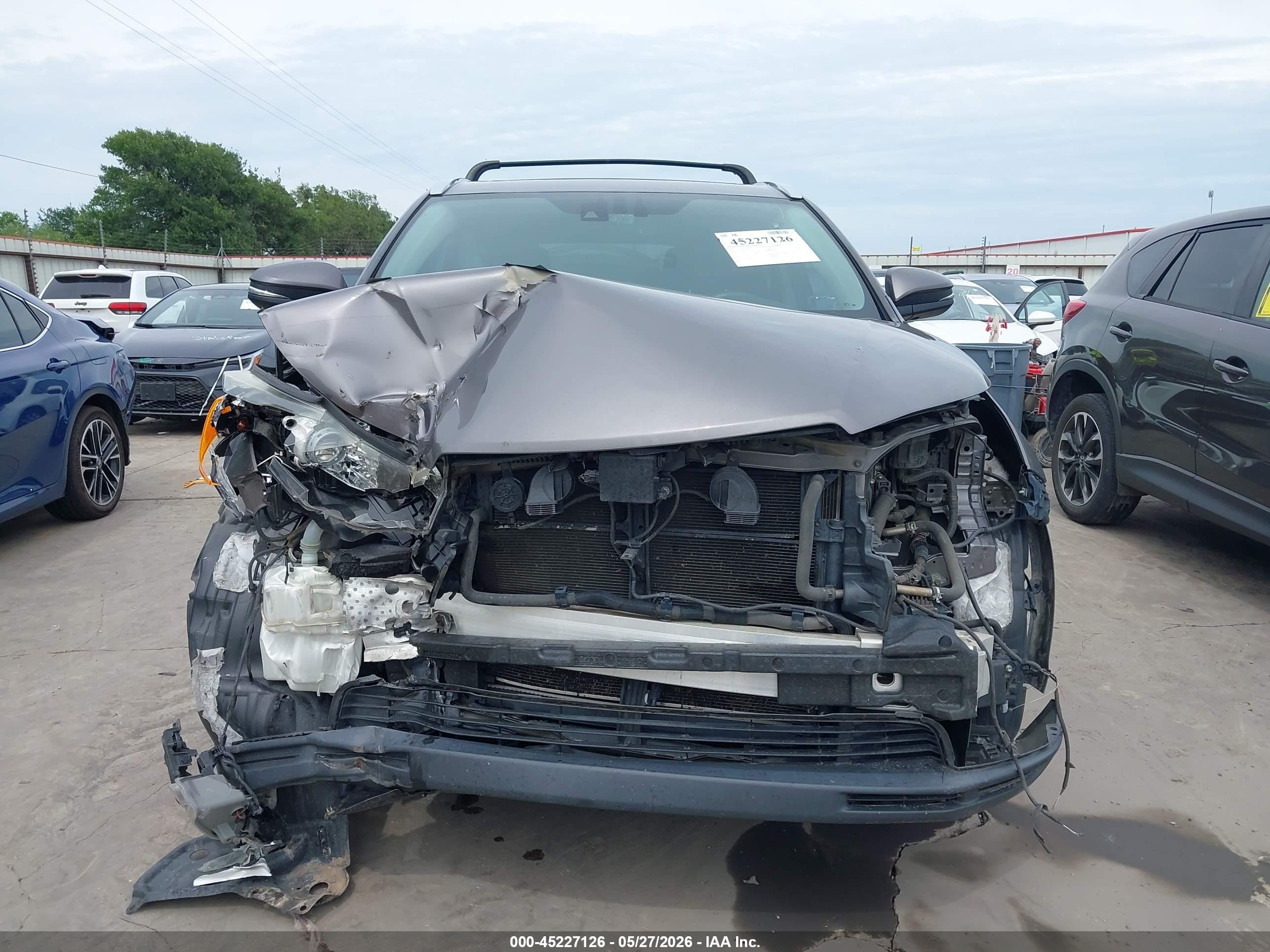 2015 Toyota Highlander Hybrid Limited Platinum V6 Серый vin: 5TDDCRFH7FS013182