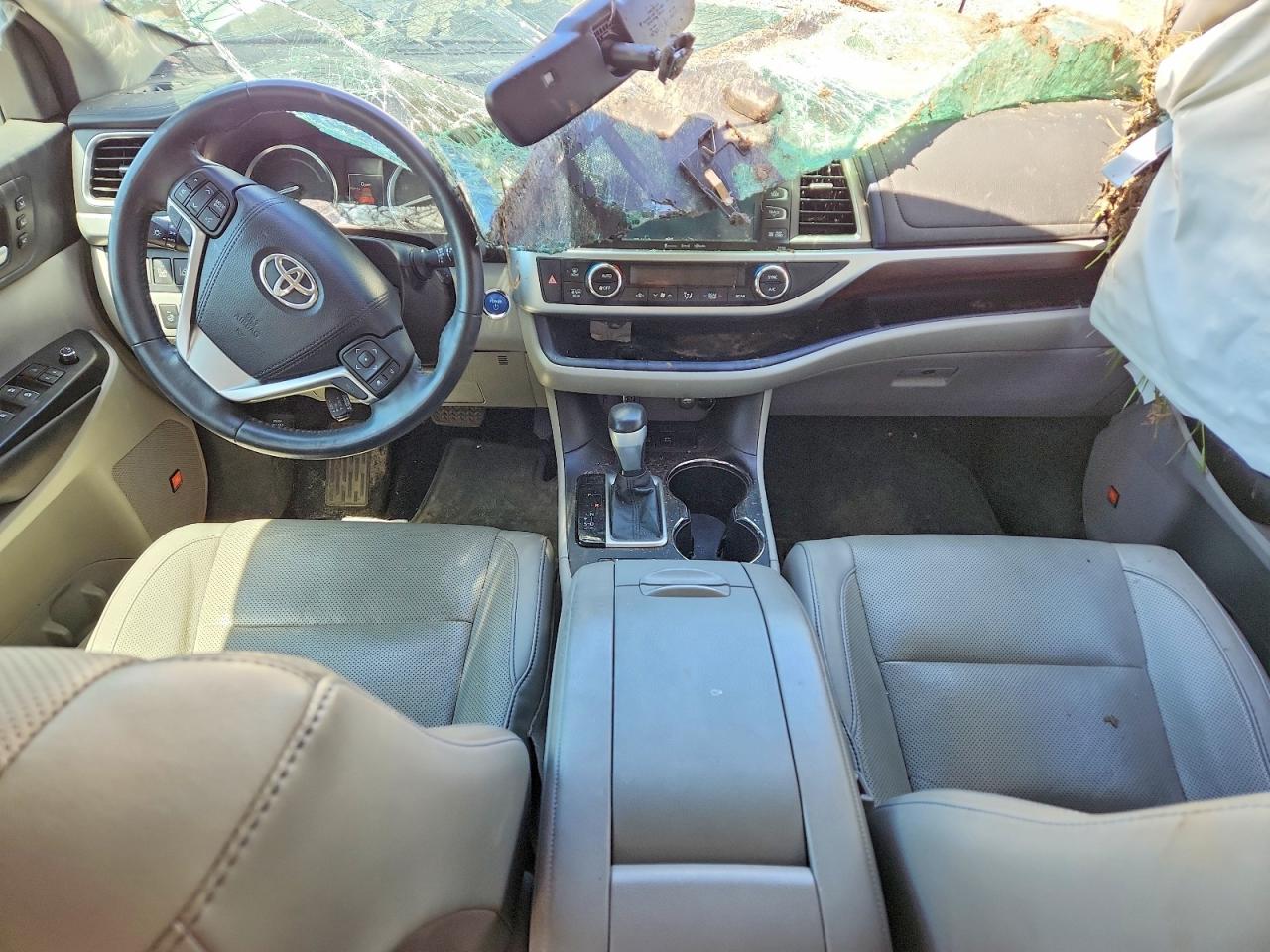 2016 Toyota Highlander Hybrid Limited Platinum White vin: 5TDDCRFH7GS014771