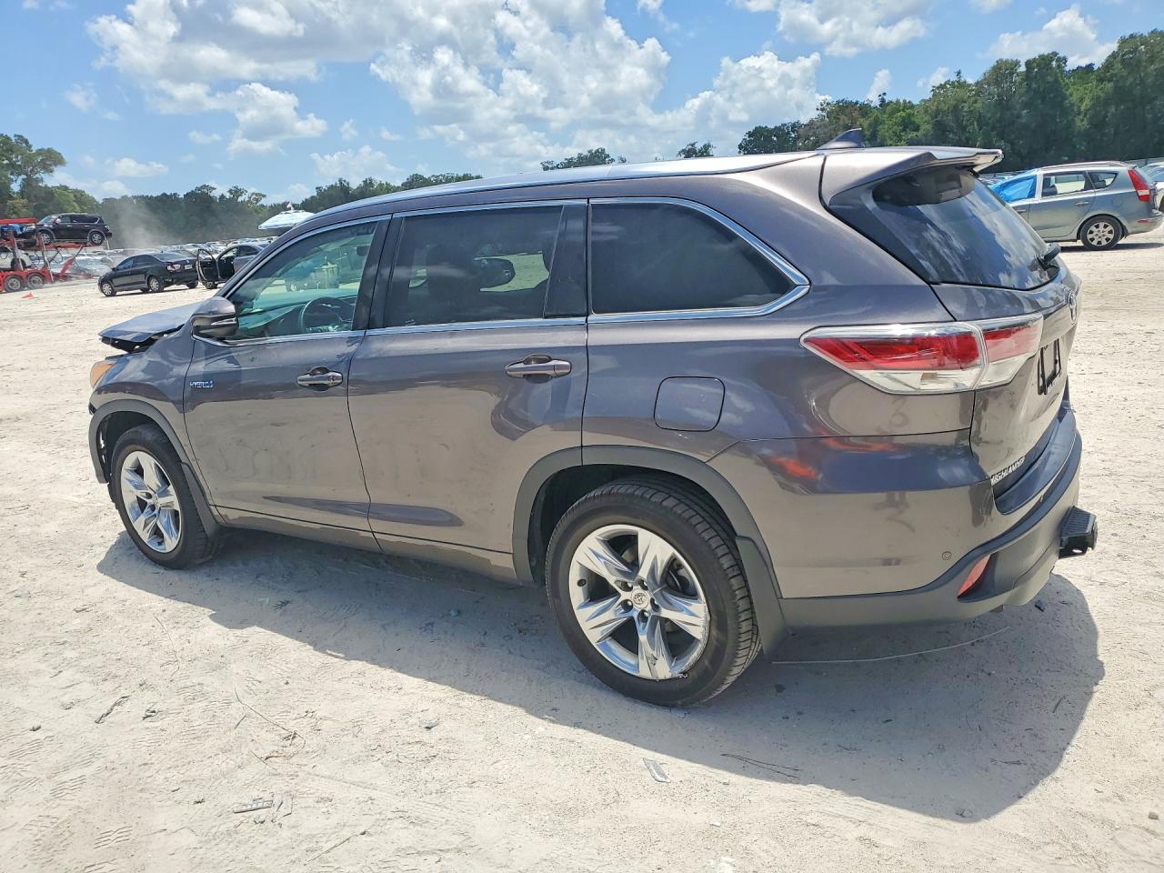 2015 Toyota Highlander Hybrid Limited Platinum Gray vin: 5TDDCRFH8FS008489