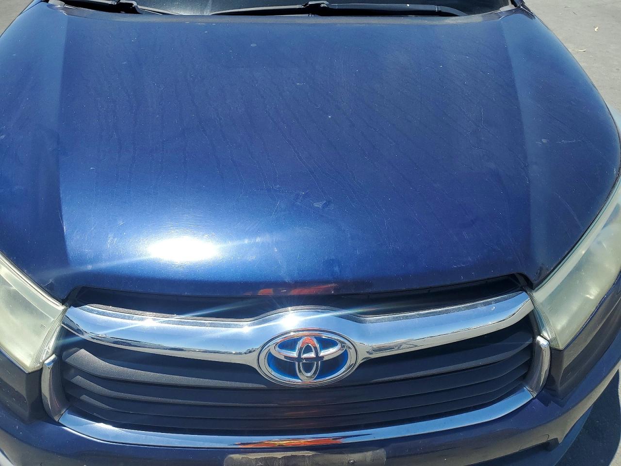 2015 Toyota Highlander Hybrid Limited Синий vin: 5TDDCRFH9FS008064