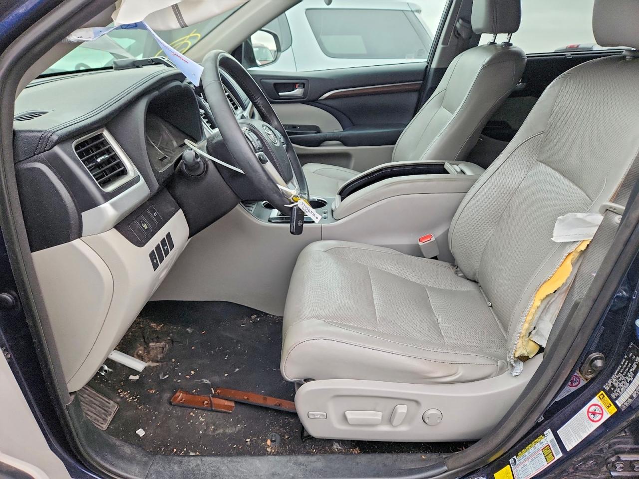 2015 Toyota Highlander Hybrid Limited Синий vin: 5TDDCRFH9FS008064