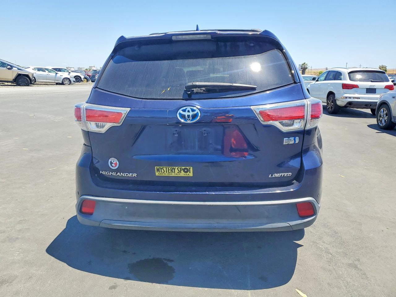 2015 Toyota Highlander Hybrid Limited Синий vin: 5TDDCRFH9FS008064