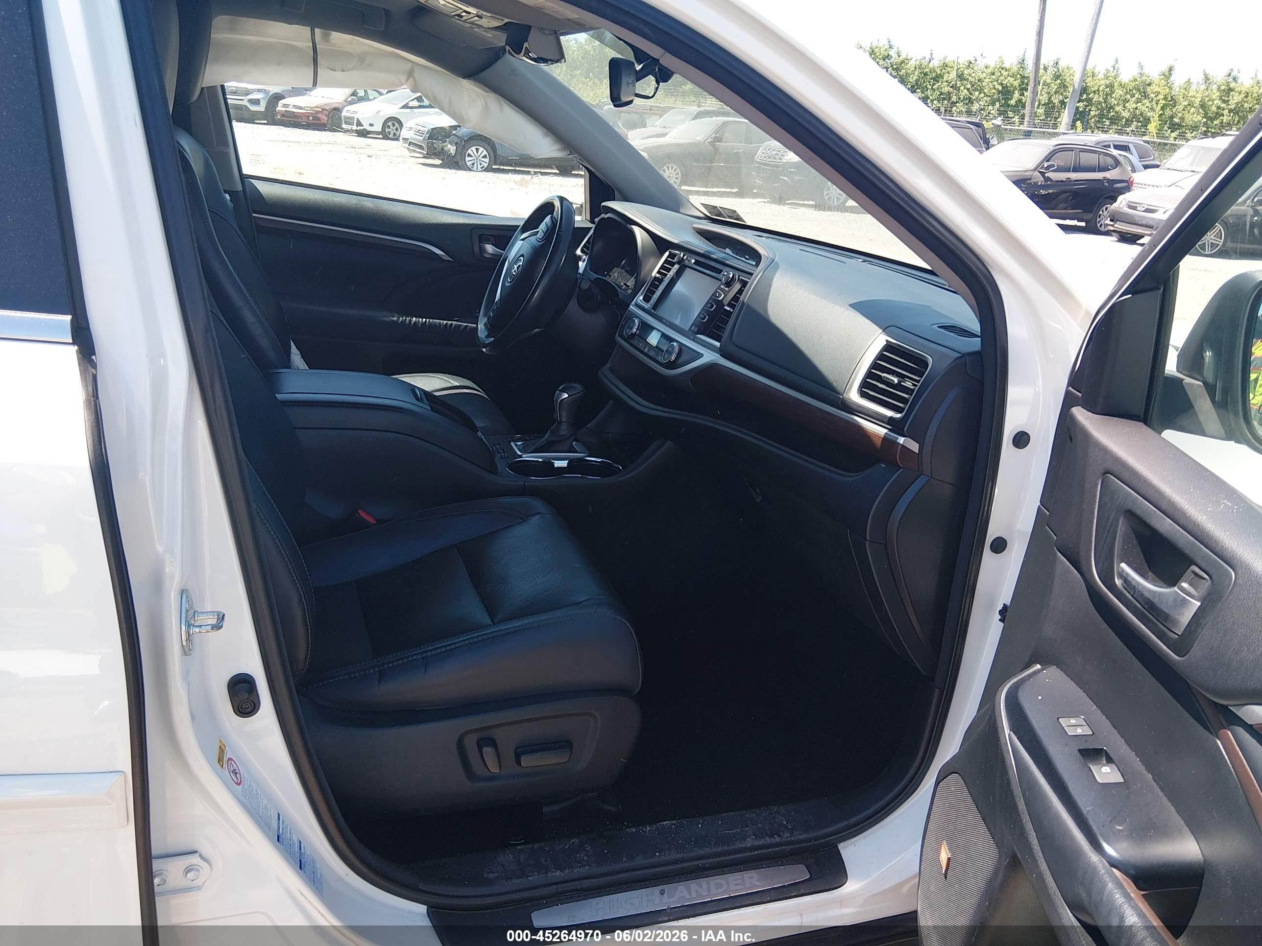 2015 Toyota Highlander Hybrid Limited Белый vin: 5TDDCRFHXFS010888
