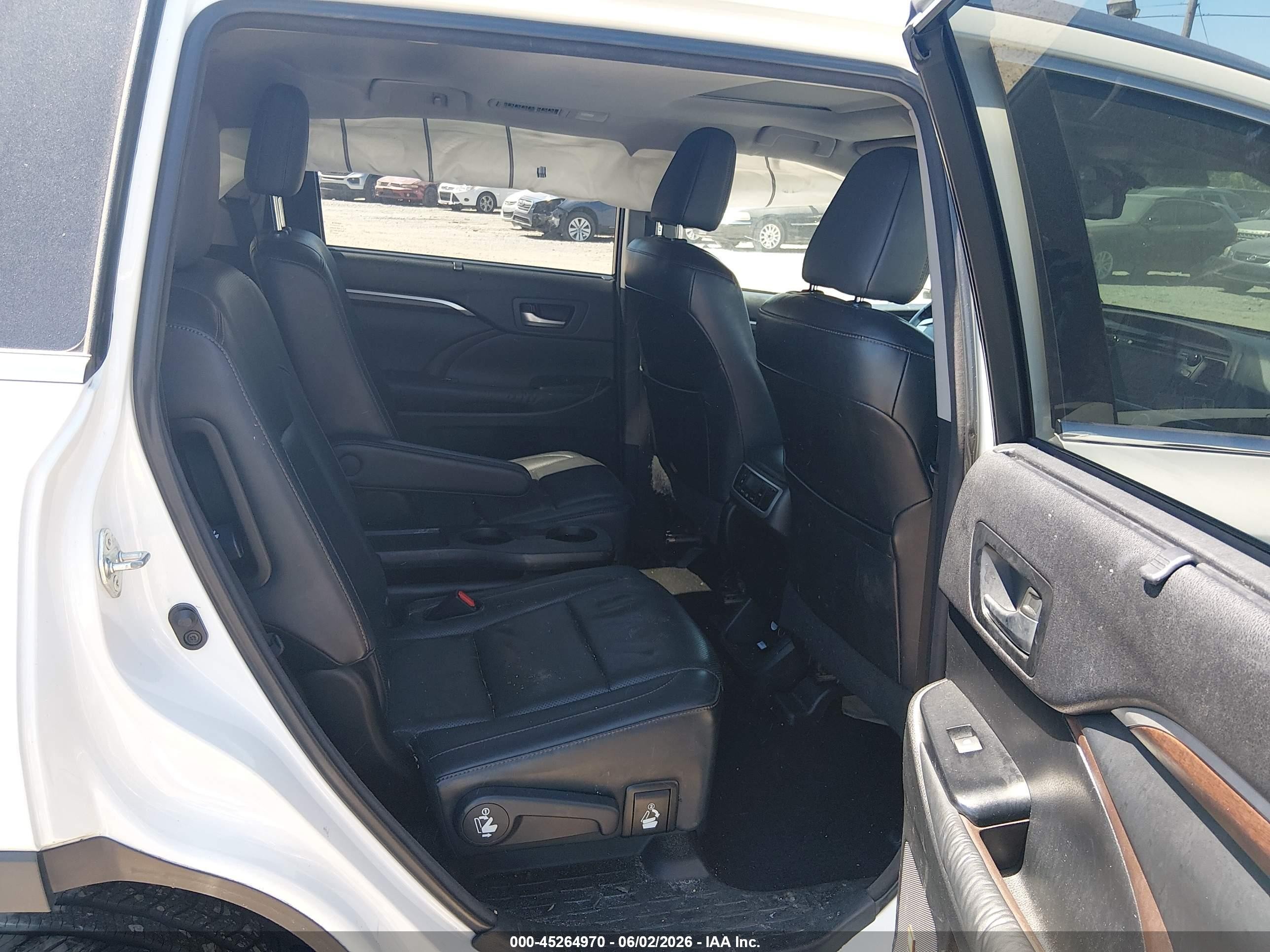 2015 Toyota Highlander Hybrid Limited Белый vin: 5TDDCRFHXFS010888